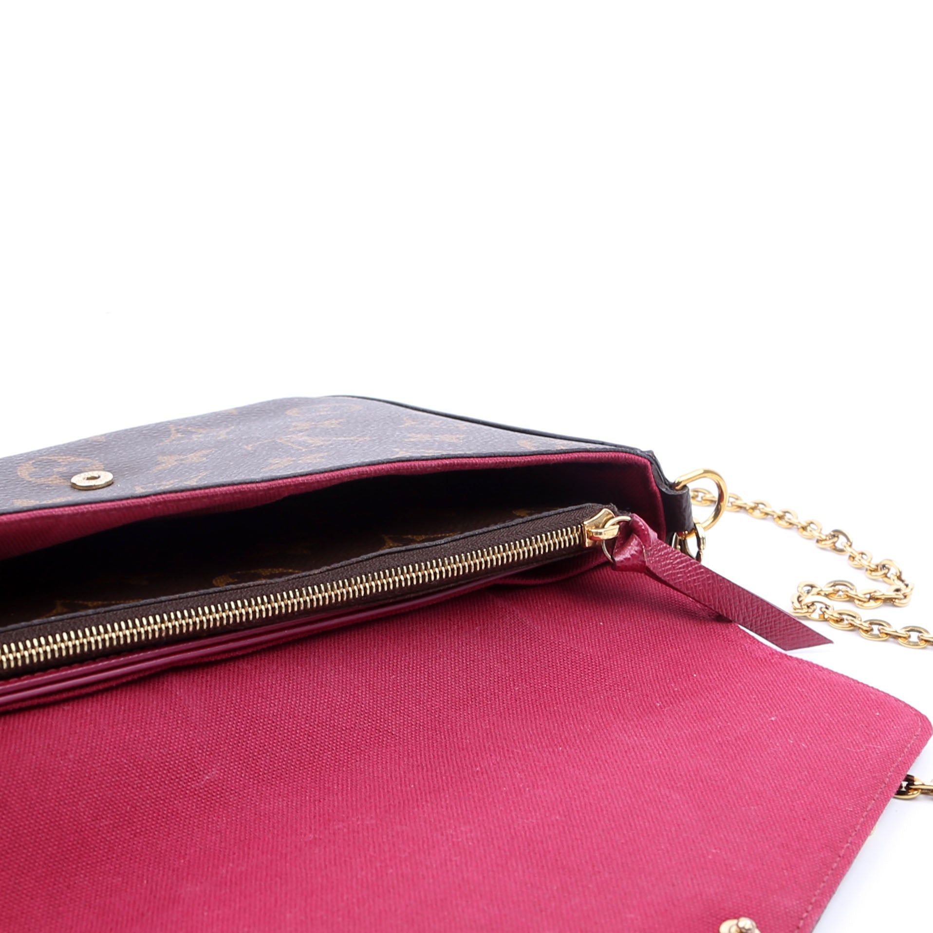 Pochette Felicie Monogram Berry