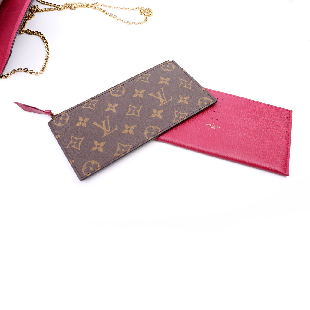 Pochette Felicie Monogram Berry