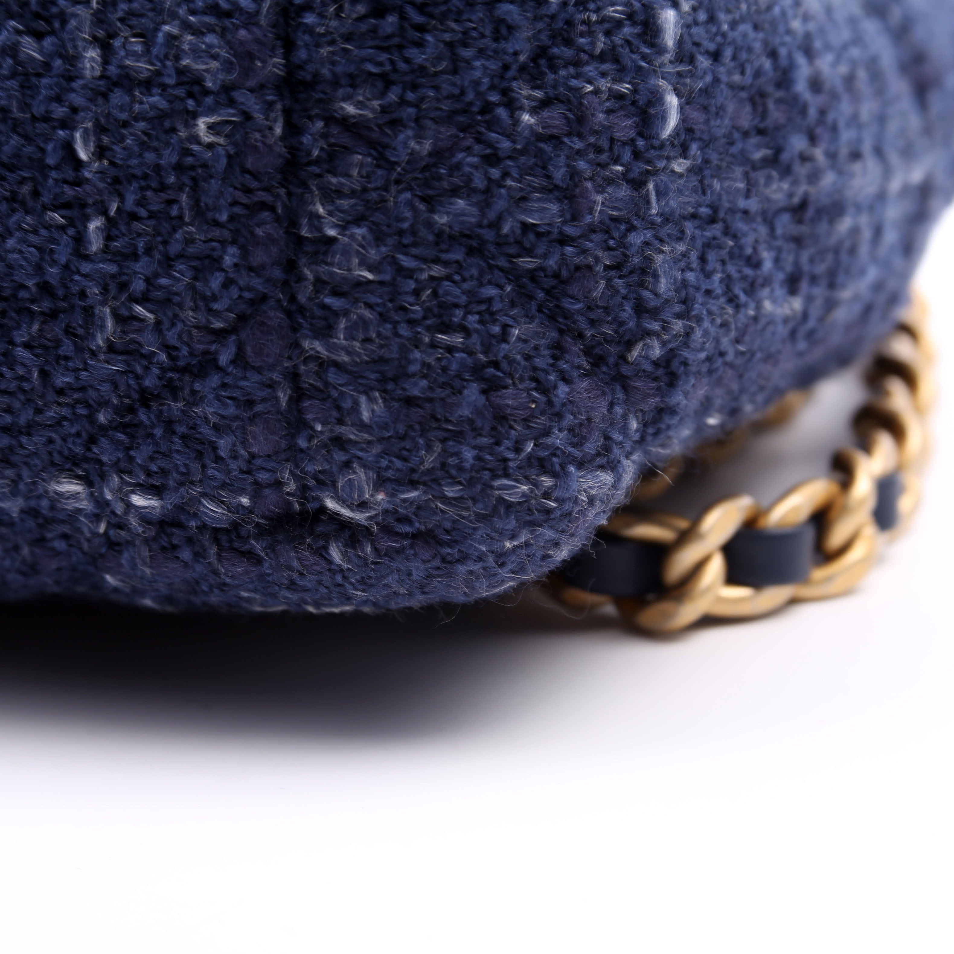 Chanel 19 Small Tweed RFID Navy
