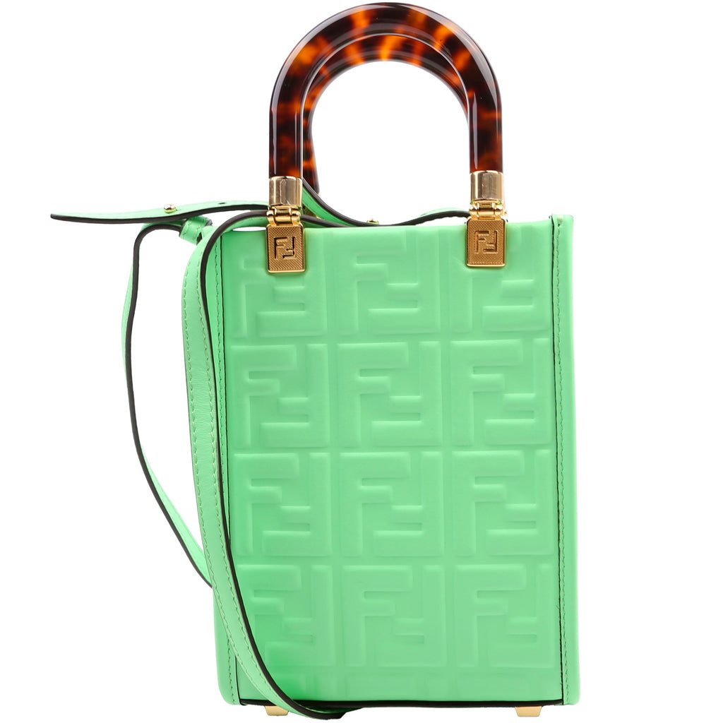 Fendi Mini Sunshine Shopper Green