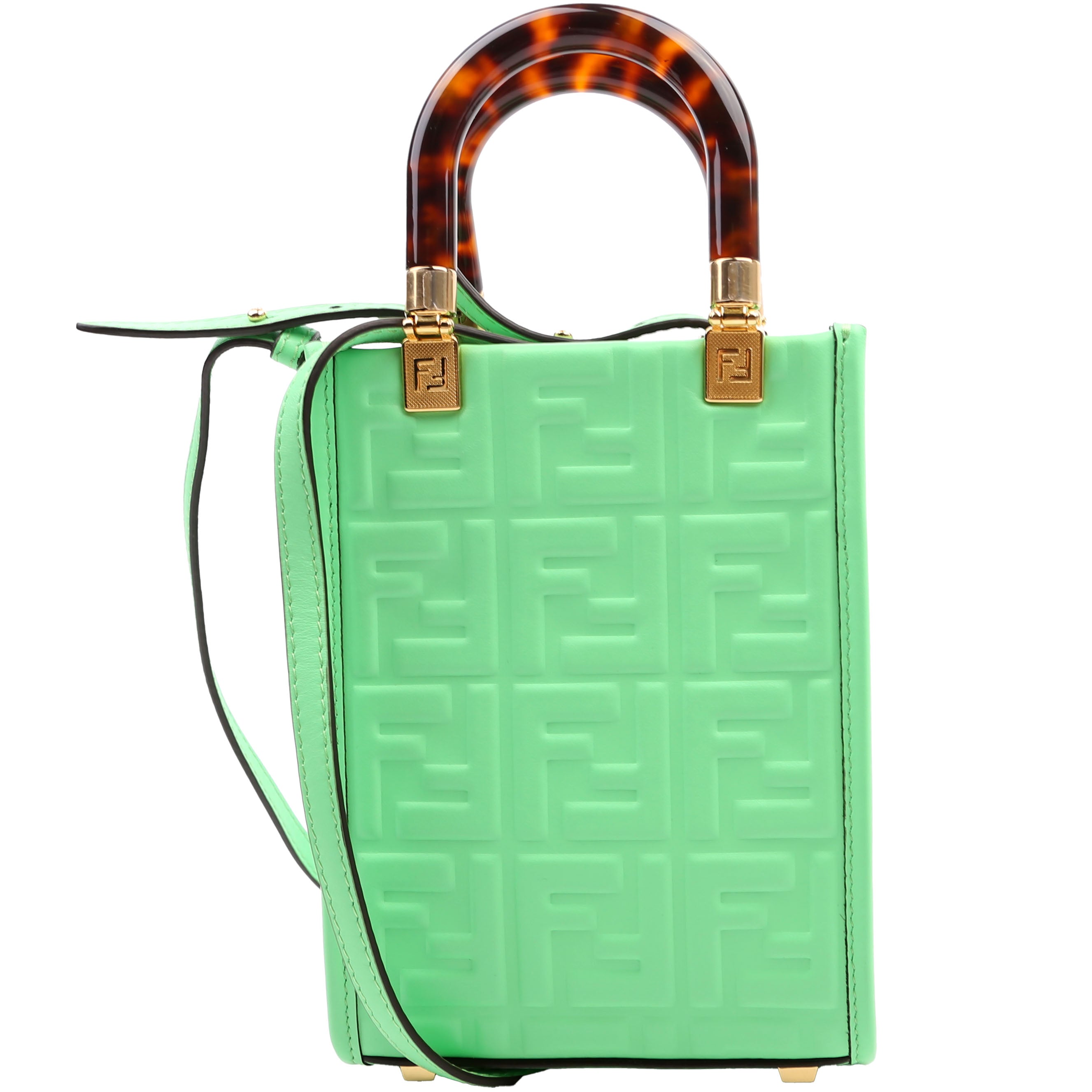 Fendi Mini Sunshine Shopper Green
