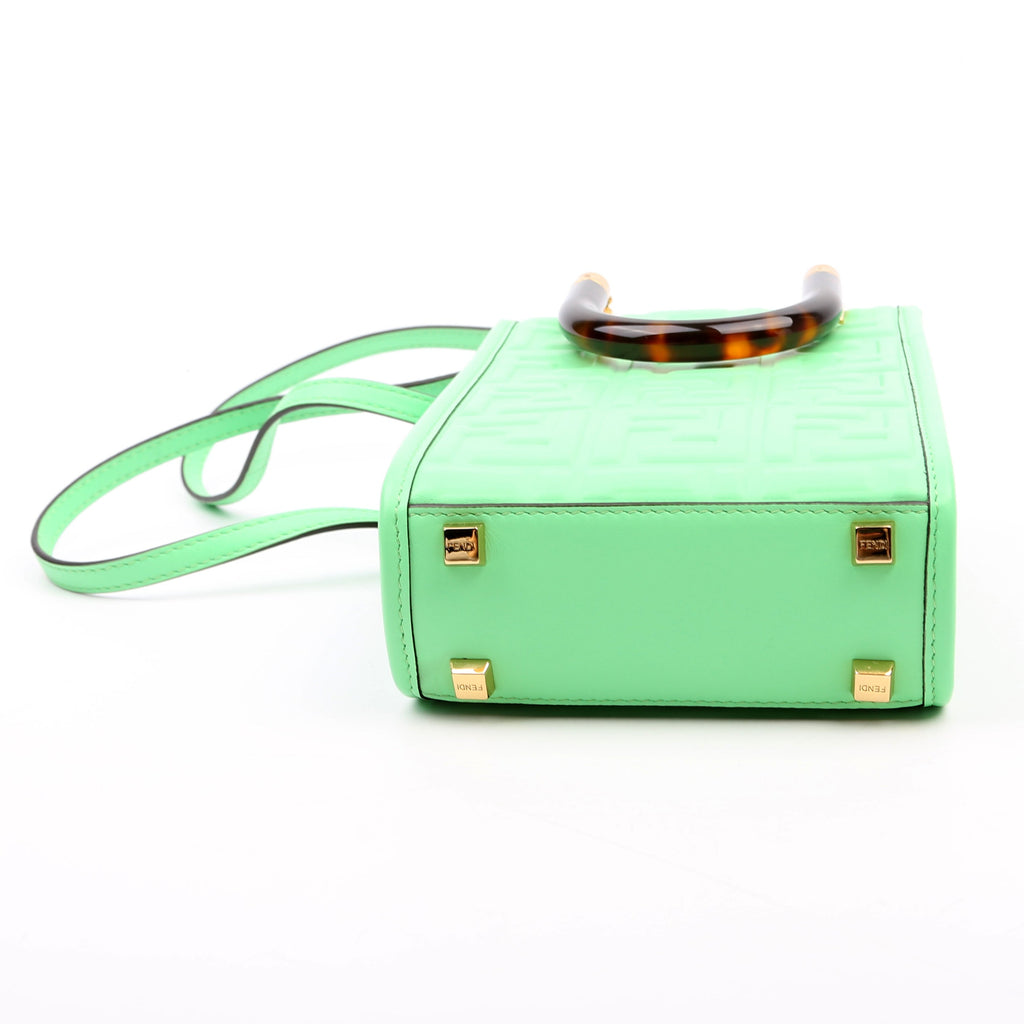 Fendi Mini Sunshine Shopper Green