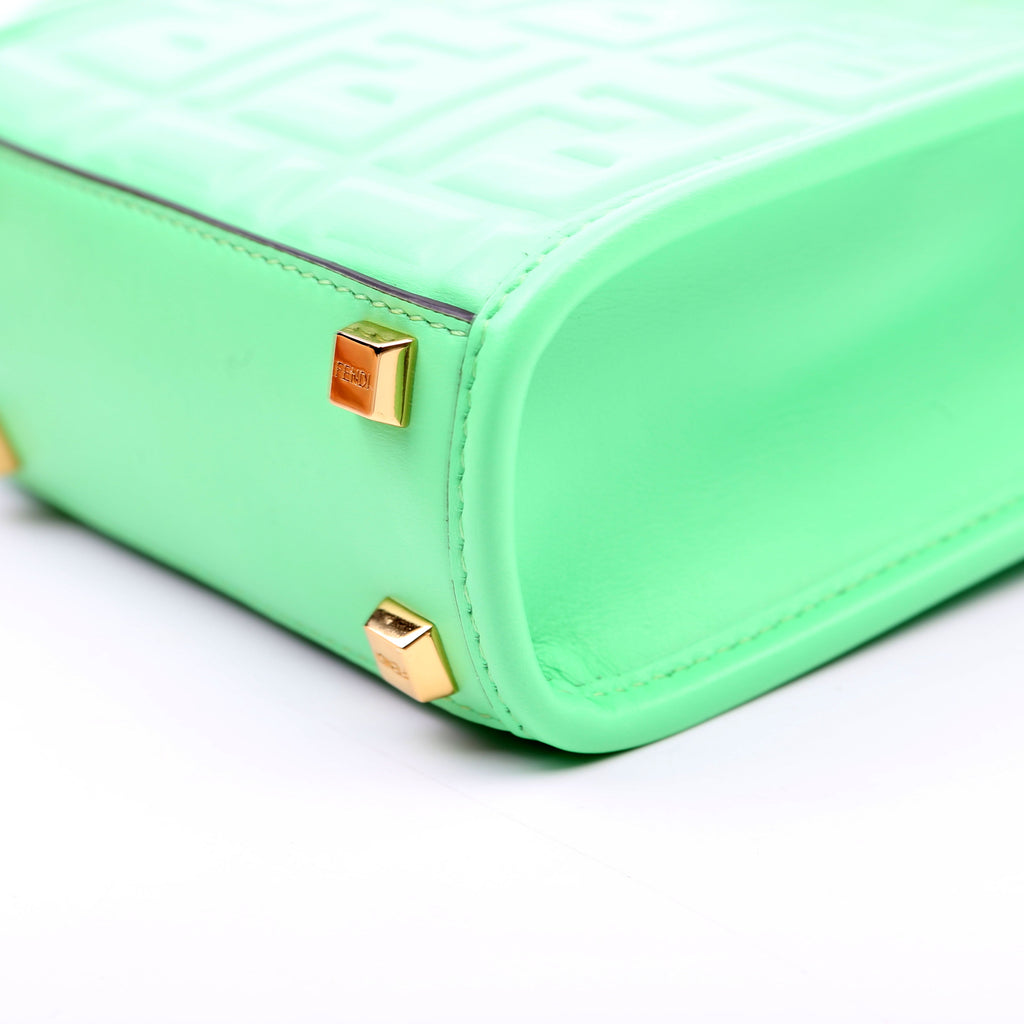 Fendi Mini Sunshine Shopper Green