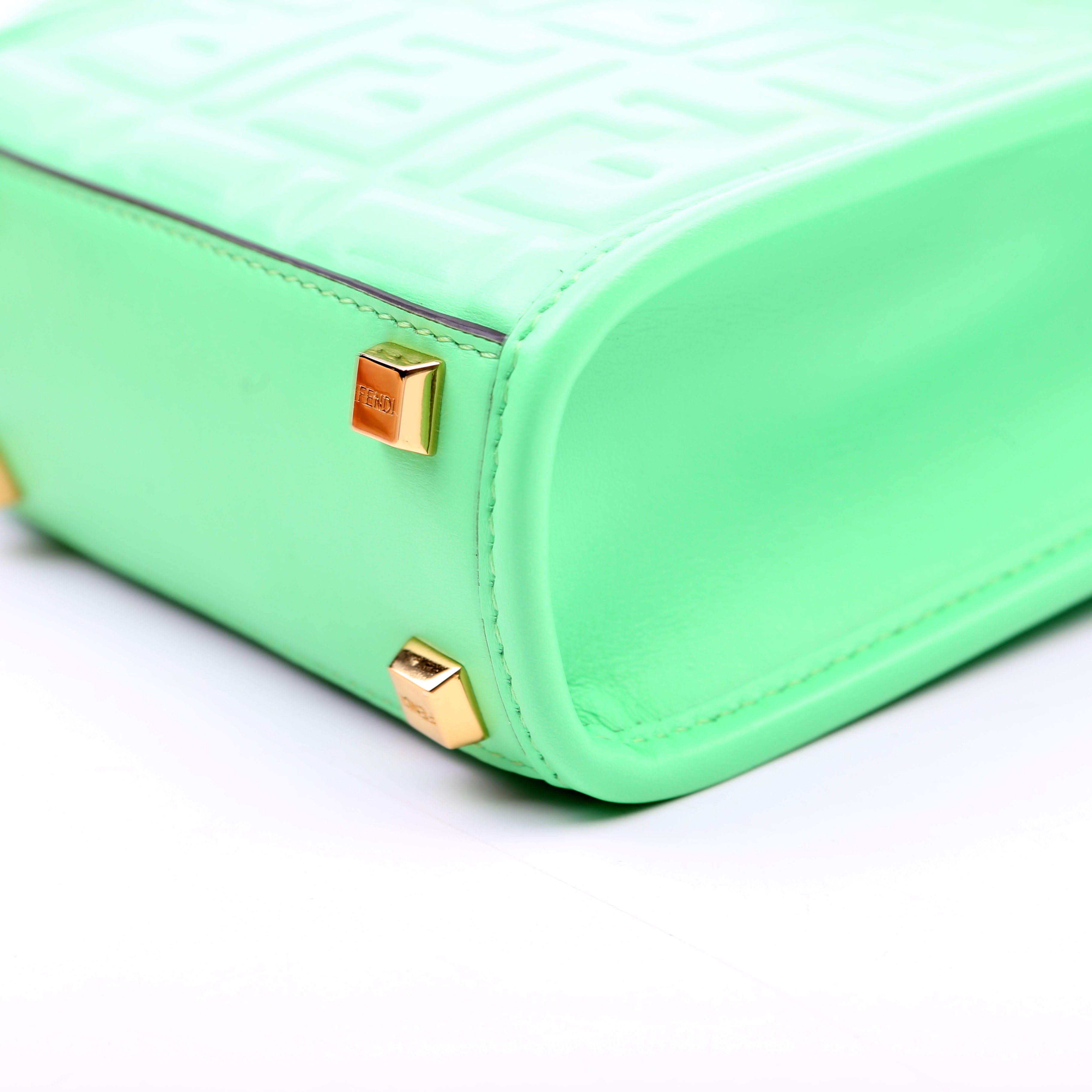 Fendi Mini Sunshine Shopper Green