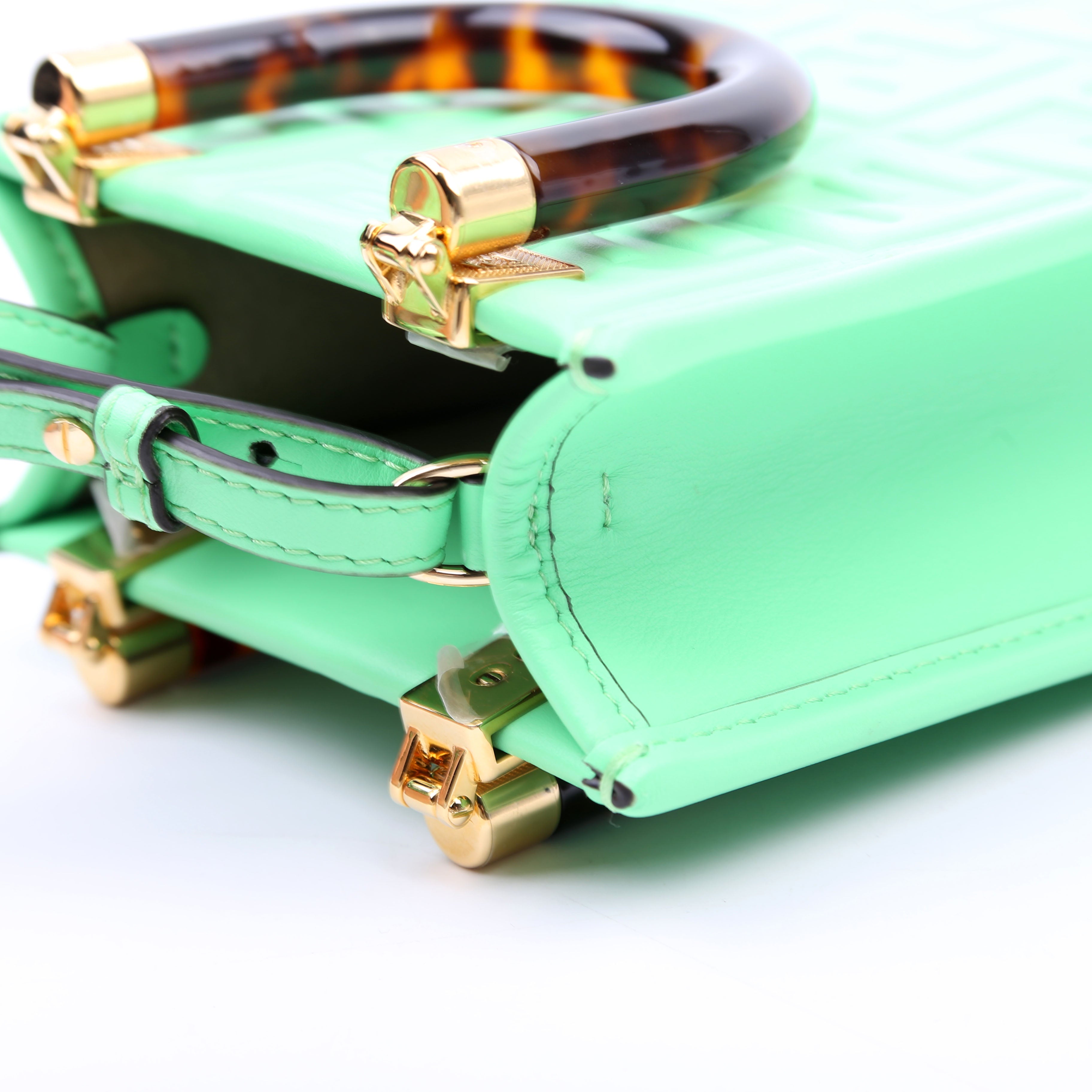 Fendi Mini Sunshine Shopper Green