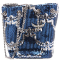 Himmel Sequin Bucket Bag Blue/Silver