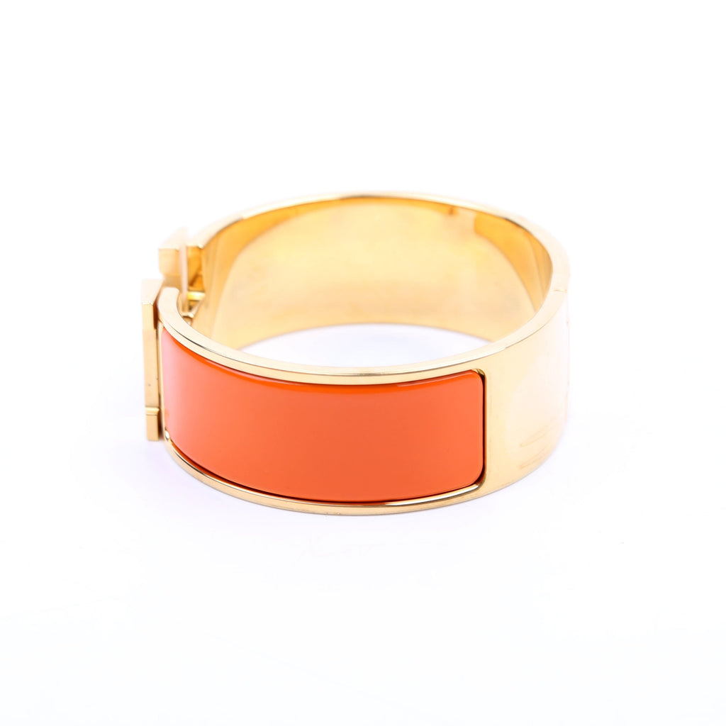 Clic Clac Wide PM Bracelet Gold/Orange