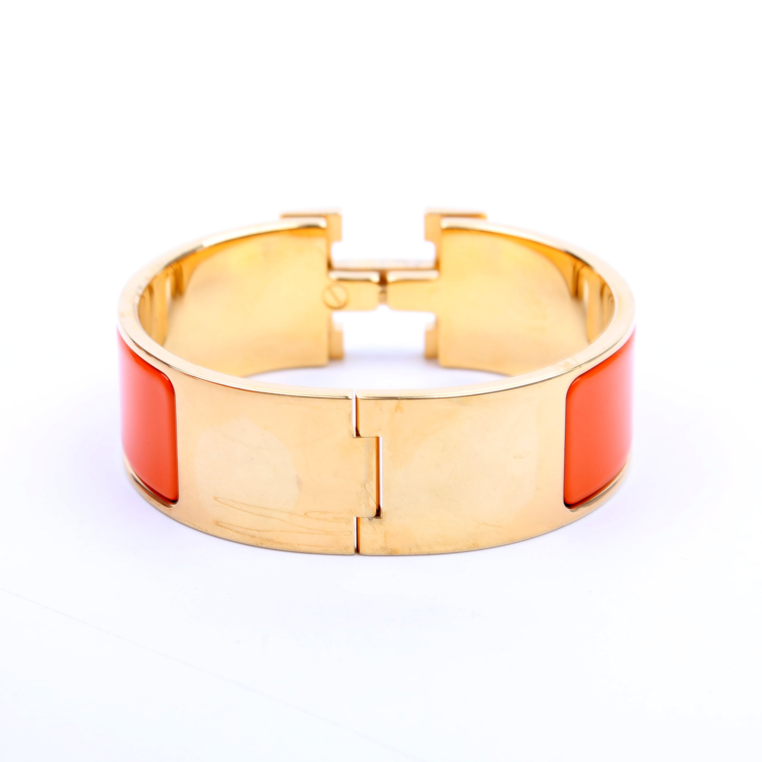 Clic Clac Wide PM Bracelet Gold/Orange
