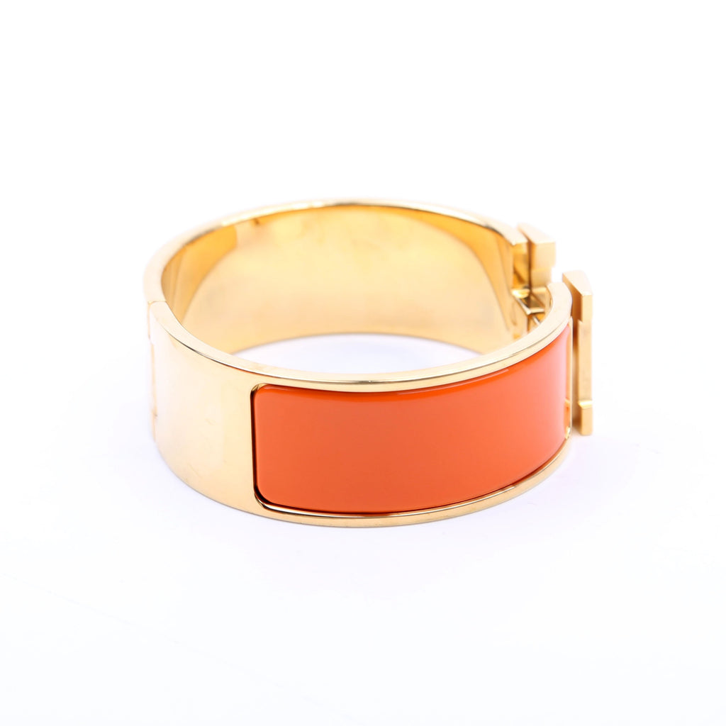 Clic Clac Wide PM Bracelet Gold/Orange