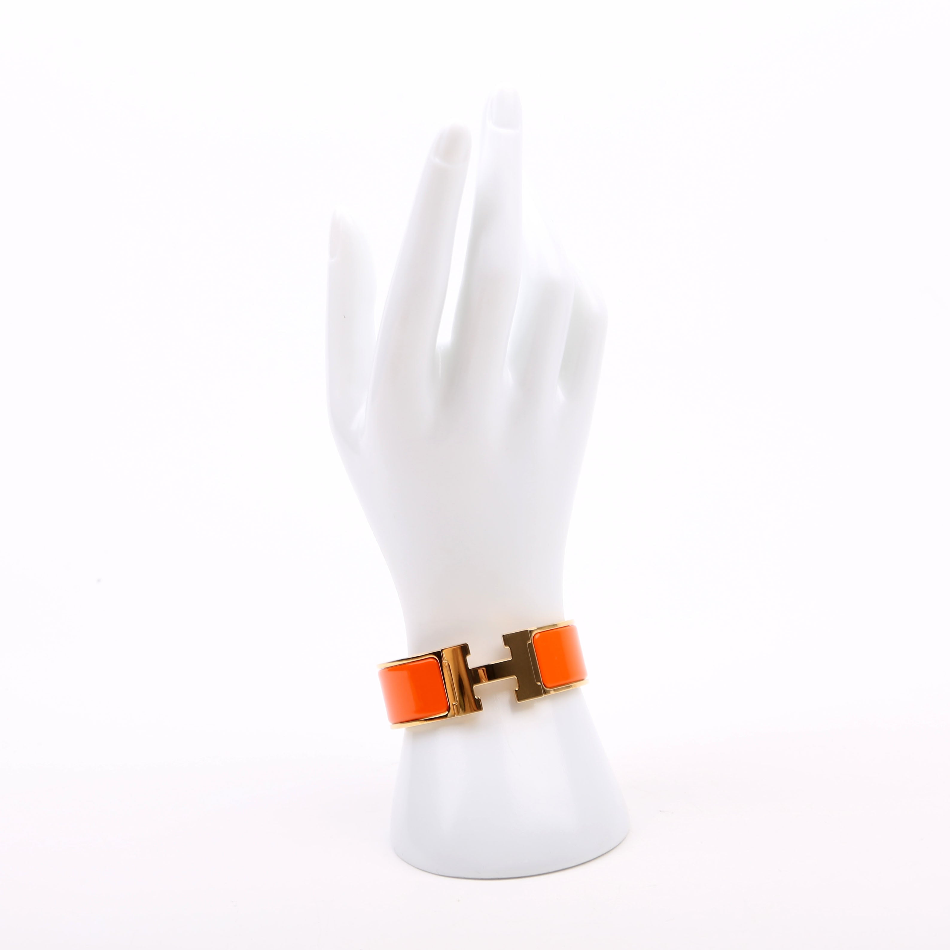 Clic Clac Wide PM Bracelet Gold/Orange