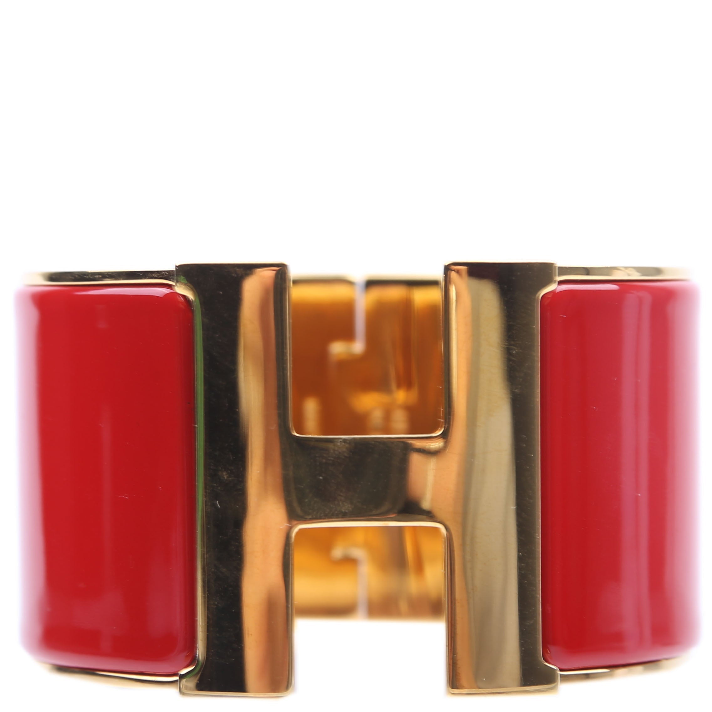 Clic Clac Extra Wide PM Bracelet Gold/Red