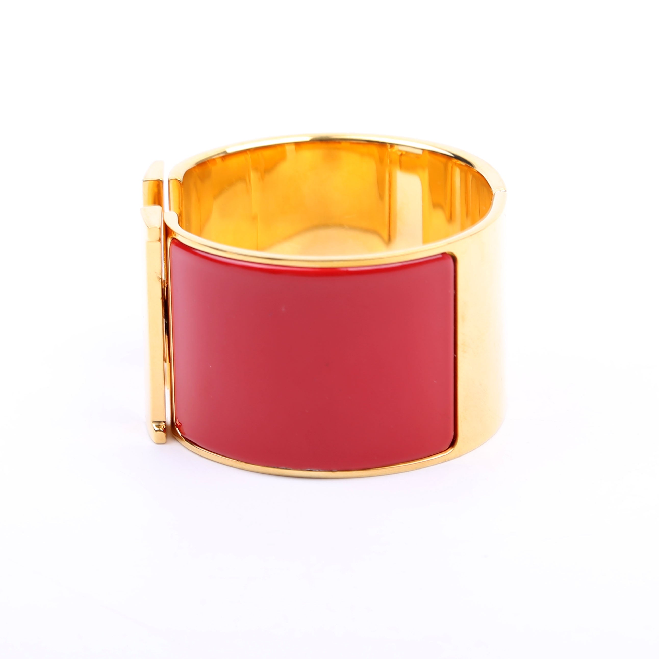 Clic Clac Extra Wide PM Bracelet Gold/Red