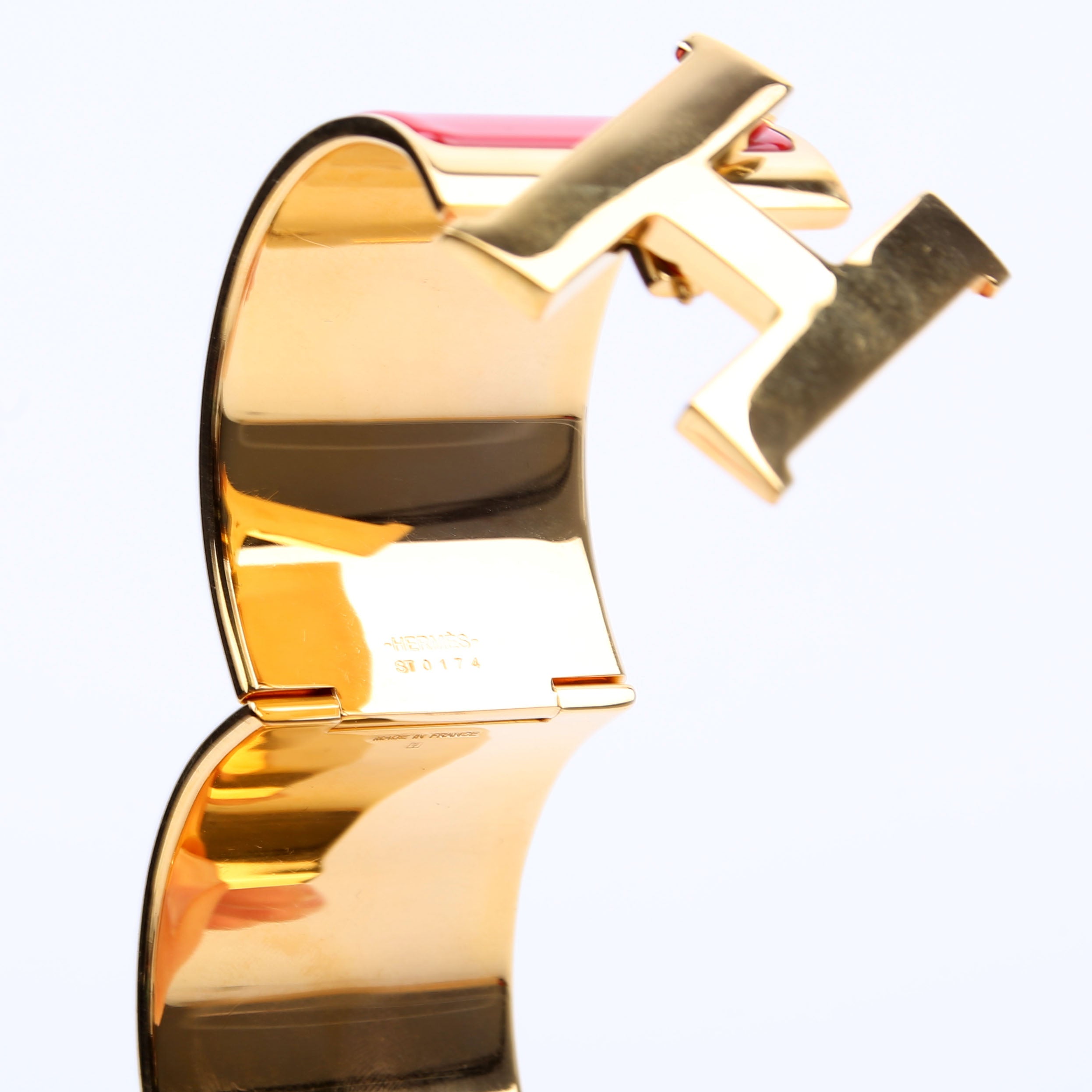 Clic Clac Extra Wide PM Bracelet Gold/Red