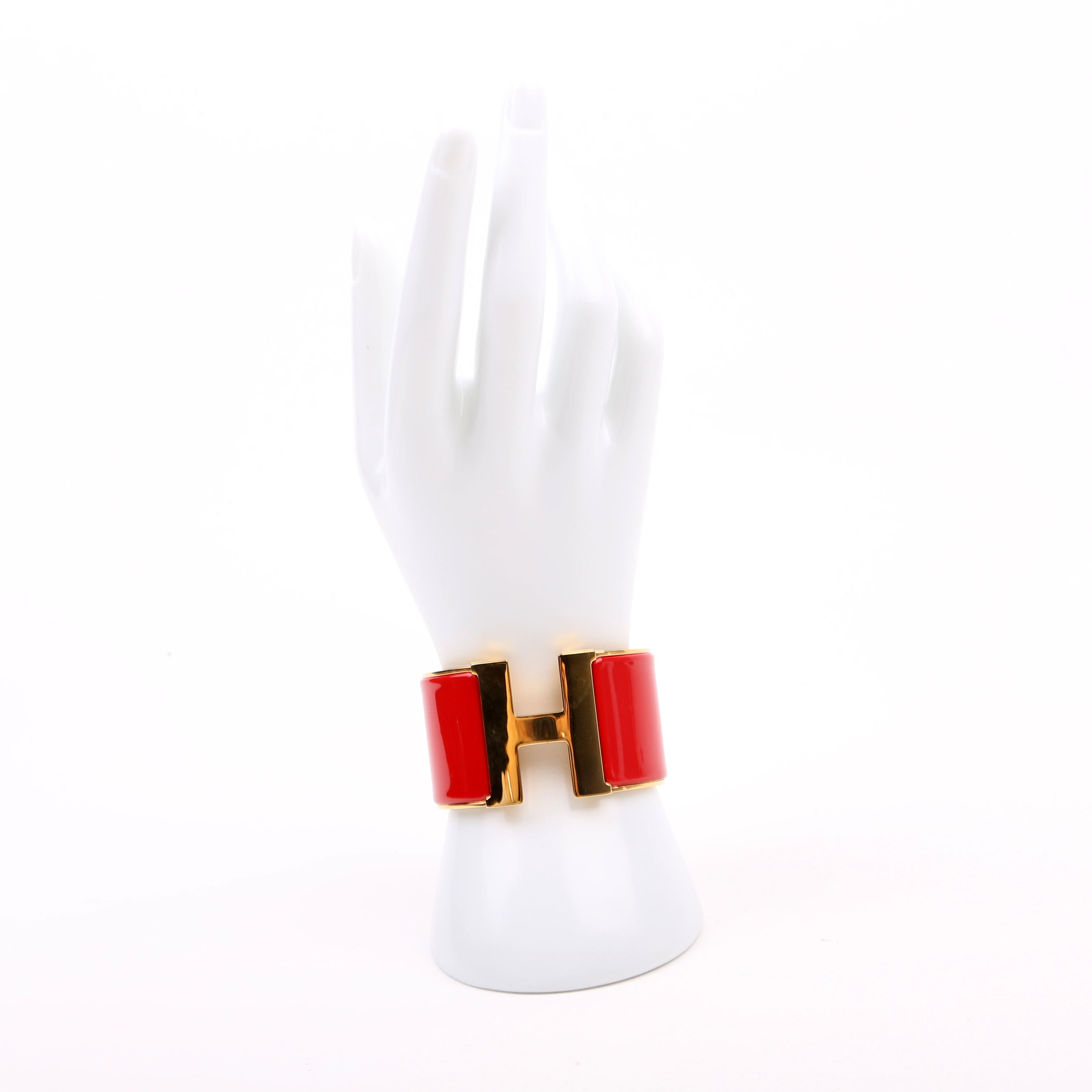 Clic Clac Extra Wide PM Bracelet Gold/Red