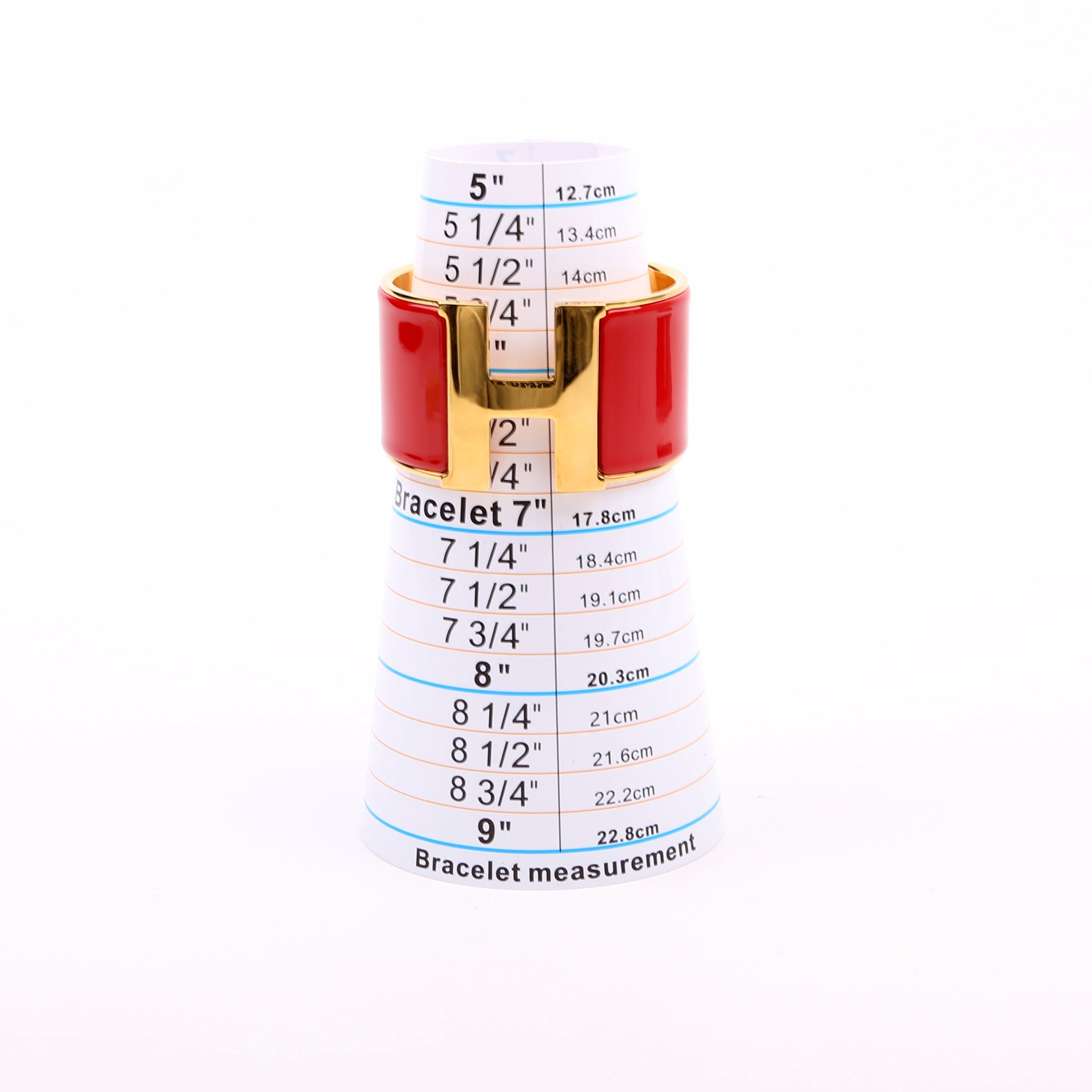 Clic Clac Extra Wide PM Bracelet Gold/Red