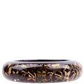 Inclusion Bangle Wide Bracelet Brown/Gold