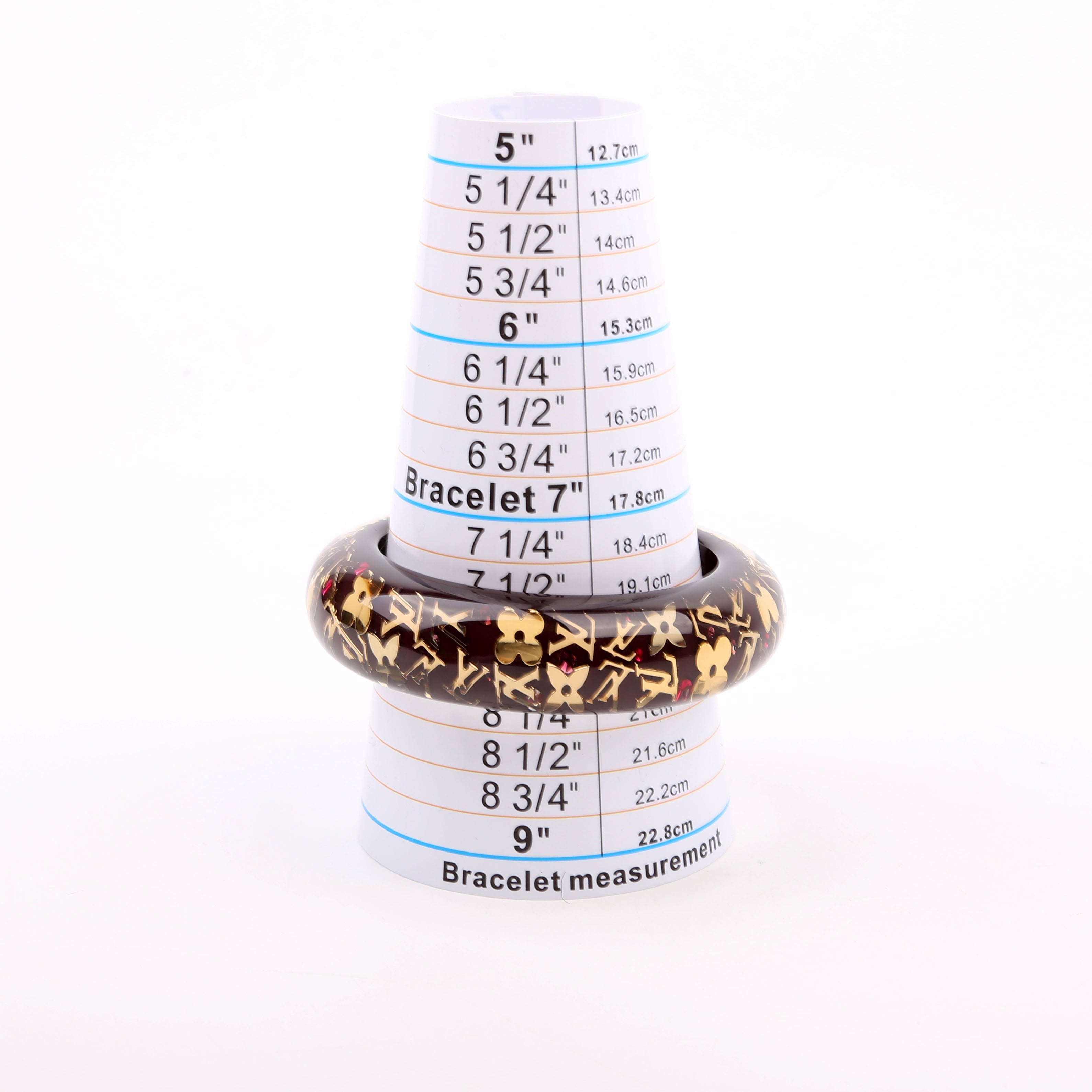 Inclusion Bangle Wide Bracelet Brown/Gold