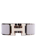 Clic Clac Enamel H Wide PM Bracelet Silver/Grey