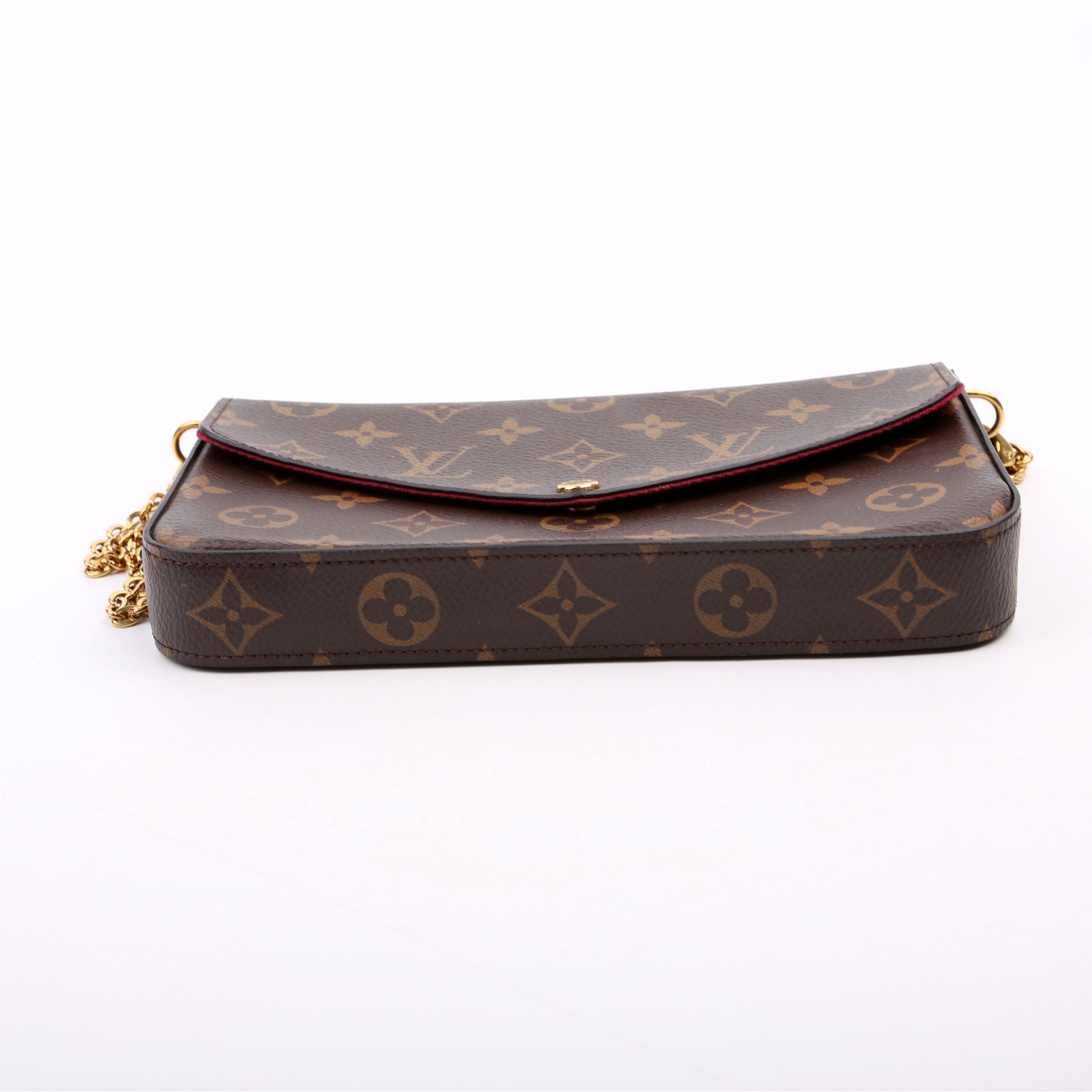 Pochette Felicie Monogram Berry