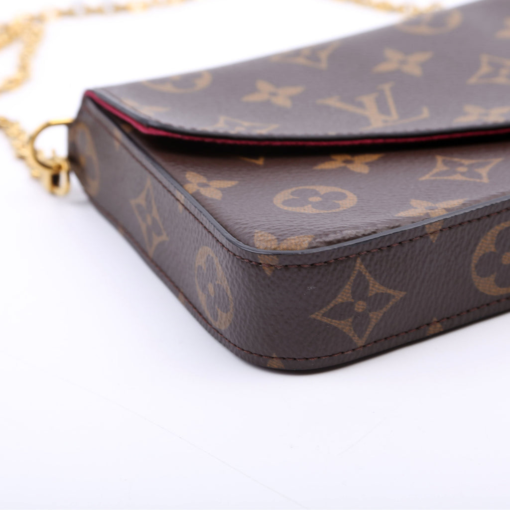 Pochette Felicie Monogram Berry