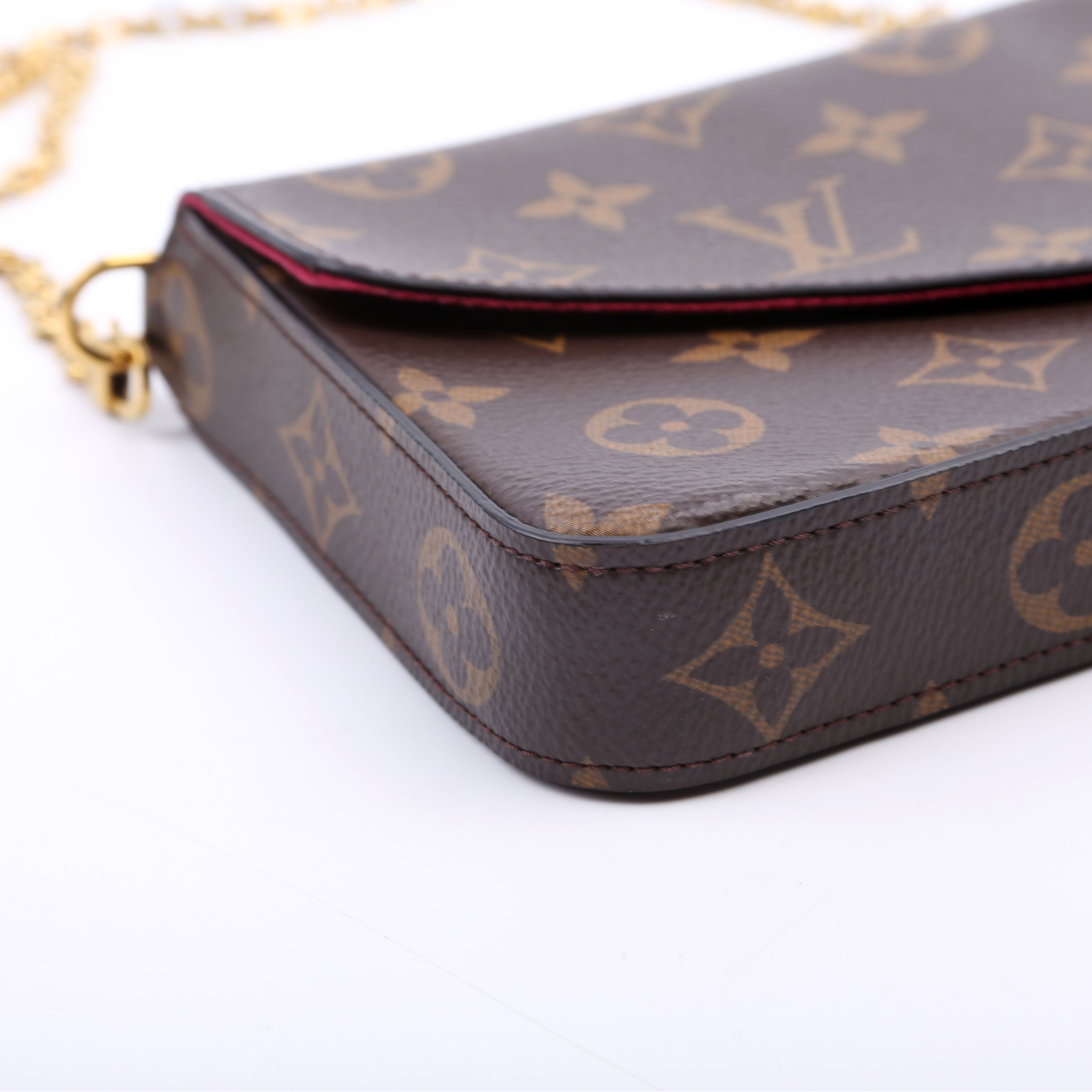 Pochette Felicie Monogram Berry