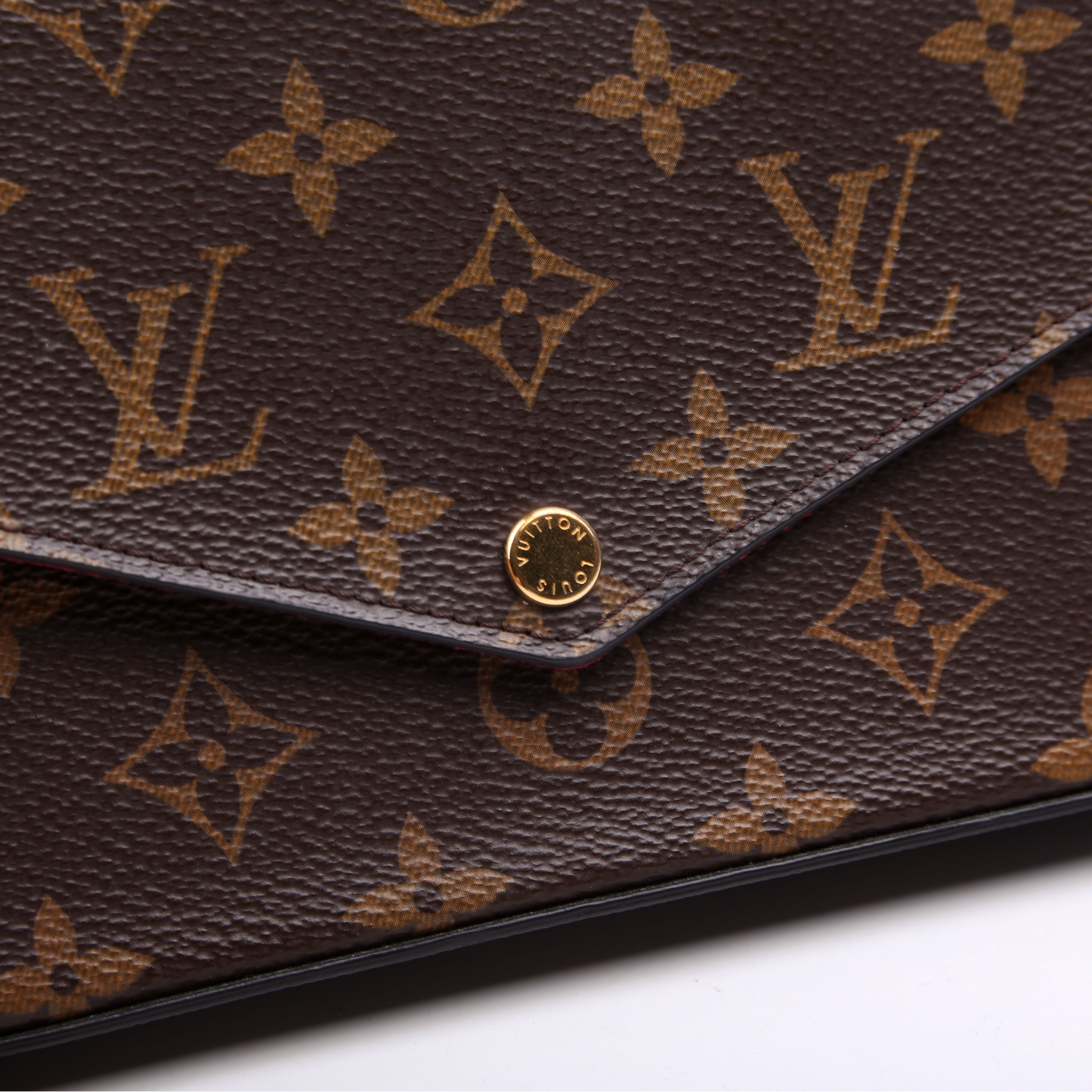 Pochette Felicie Monogram Berry