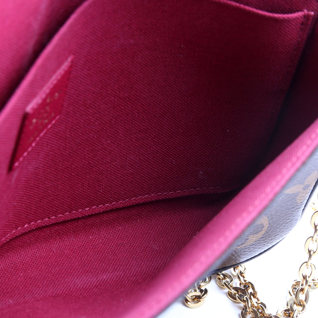 Pochette Felicie Monogram Berry