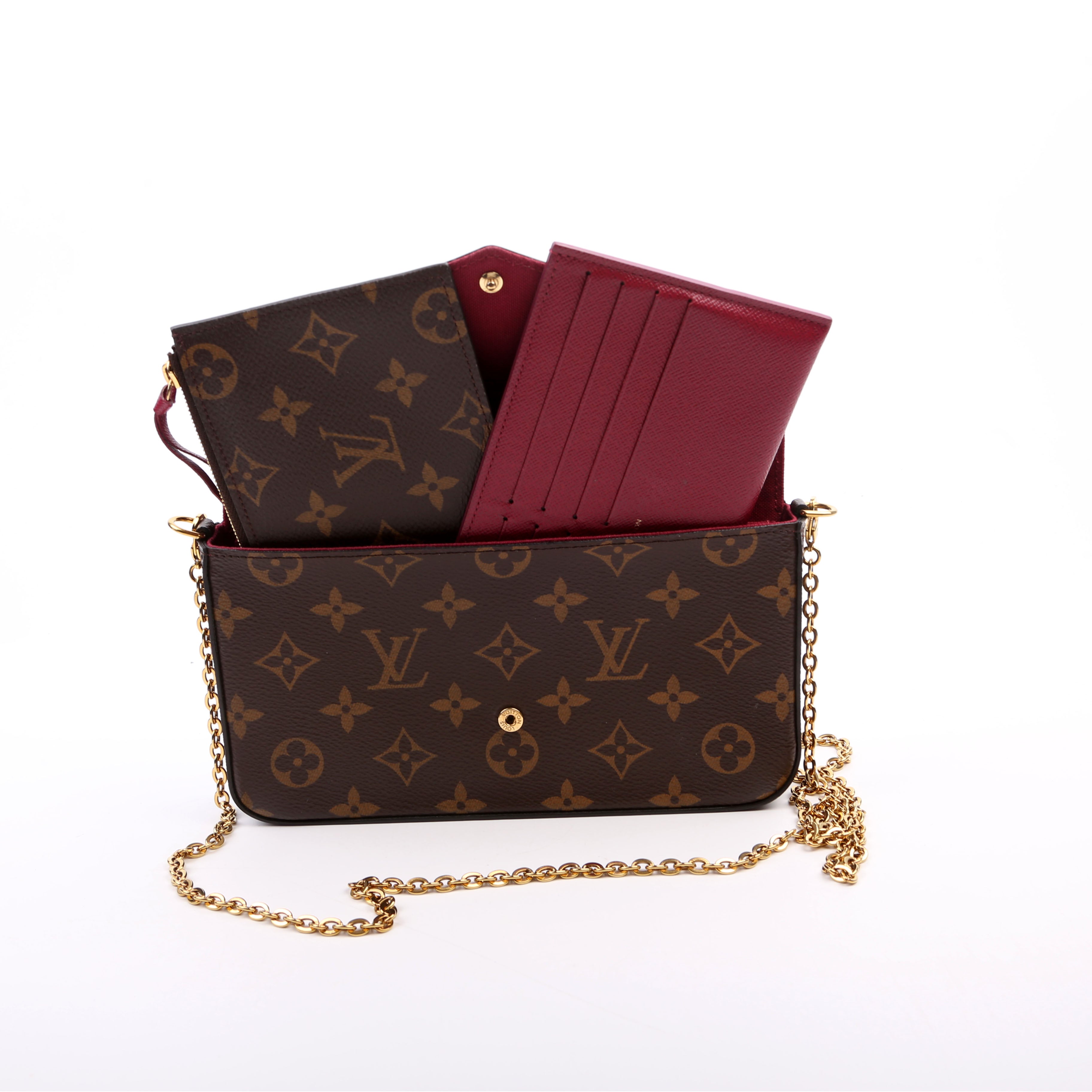 Pochette Felicie Monogram Berry