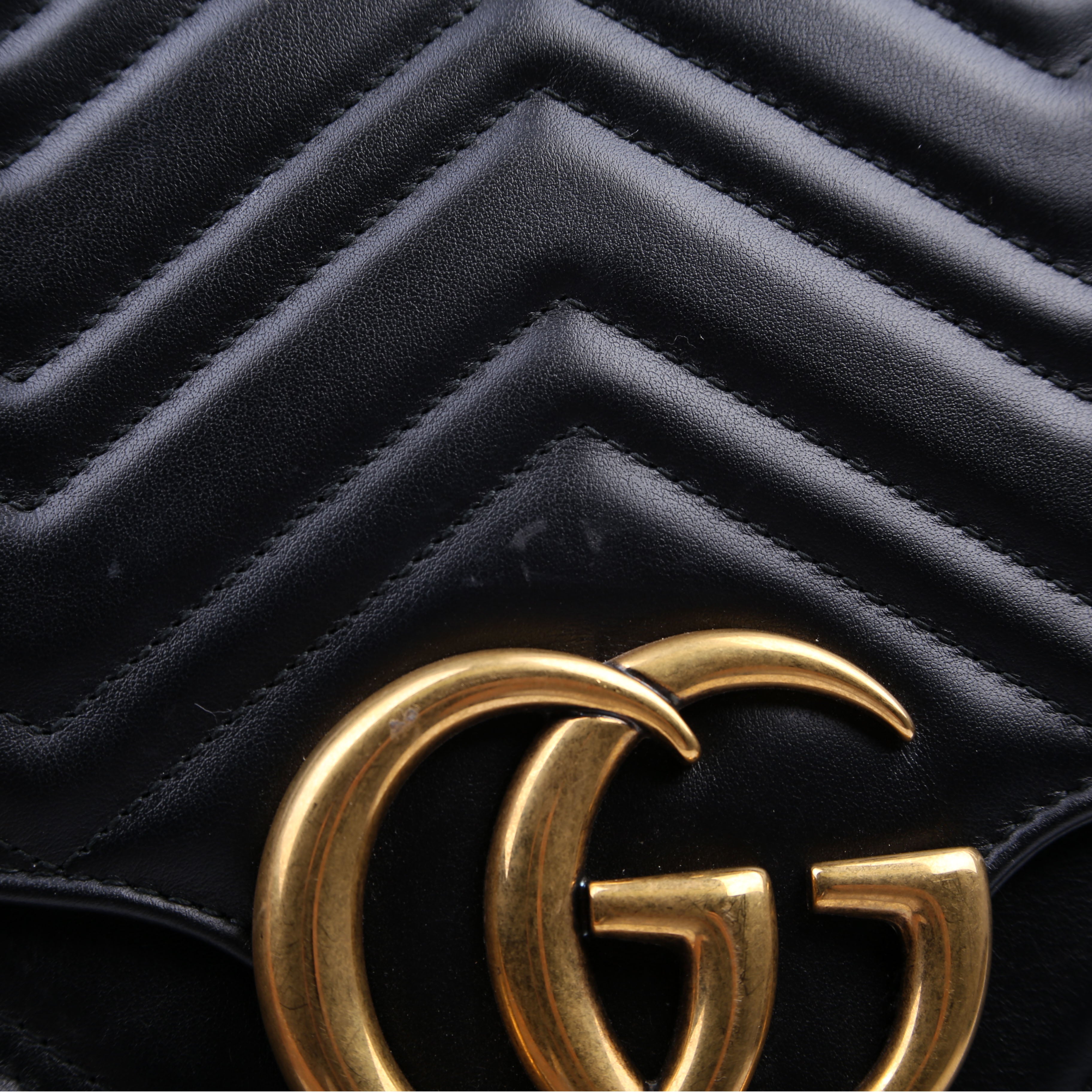 Gucci 498090 Marmont Large Black
