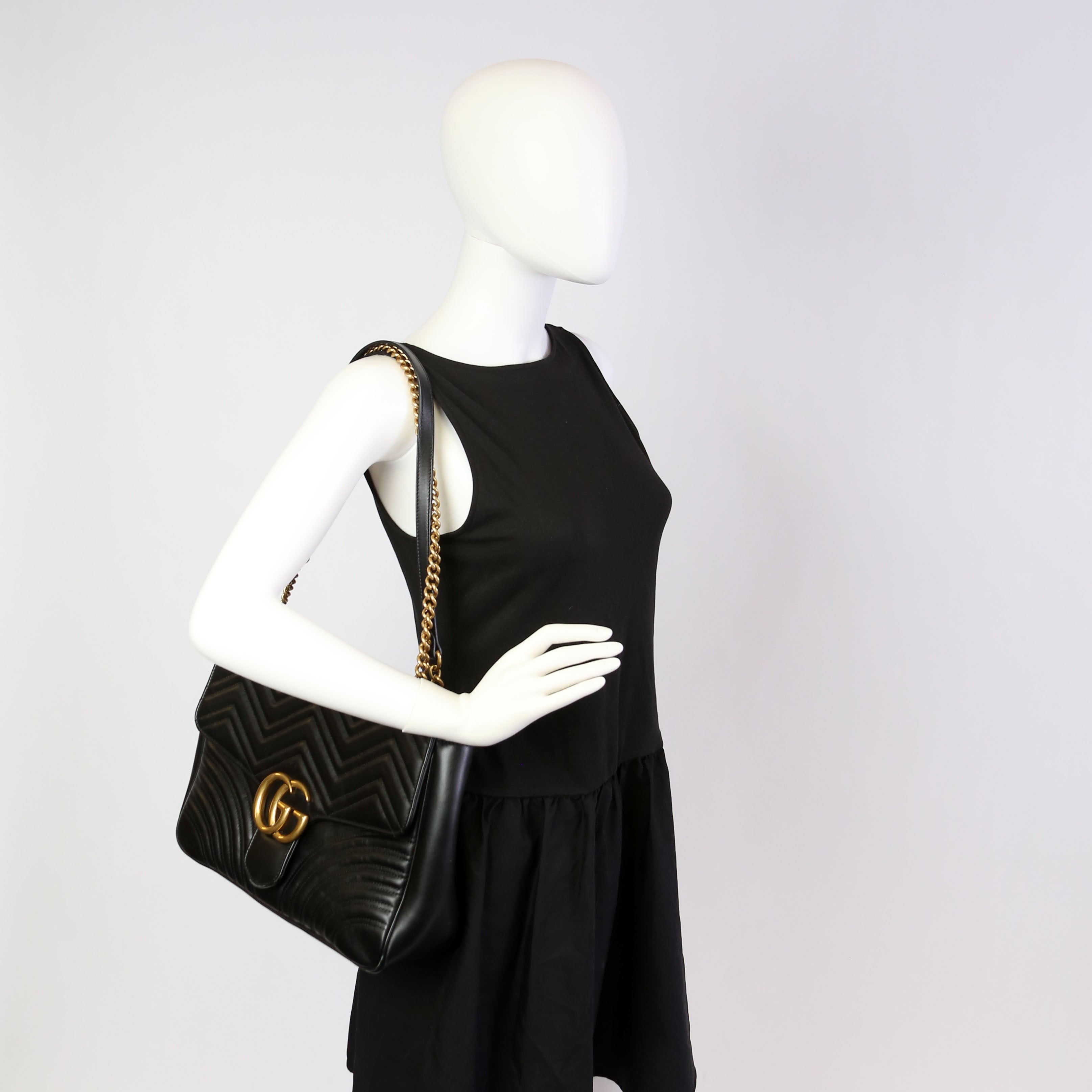 Gucci 498090 Marmont Large Black