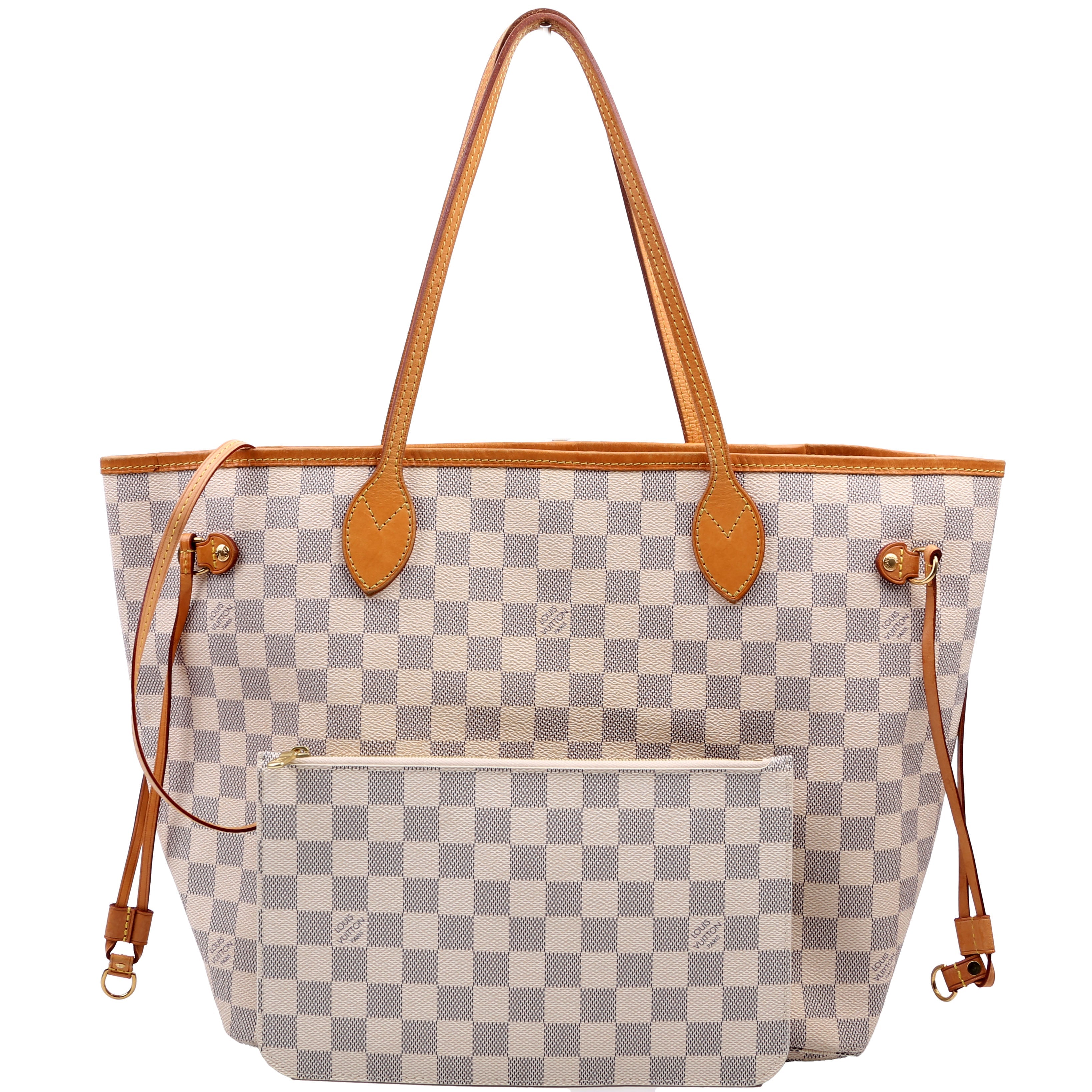 Neverfull With Wallet MM Damier Azur