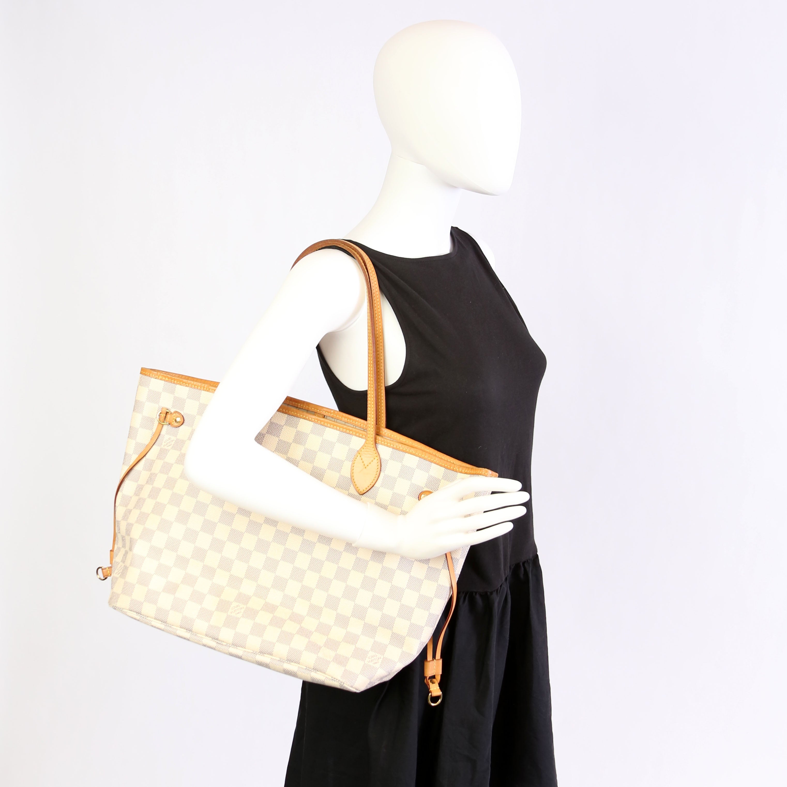 Neverfull With Wallet MM Damier Azur