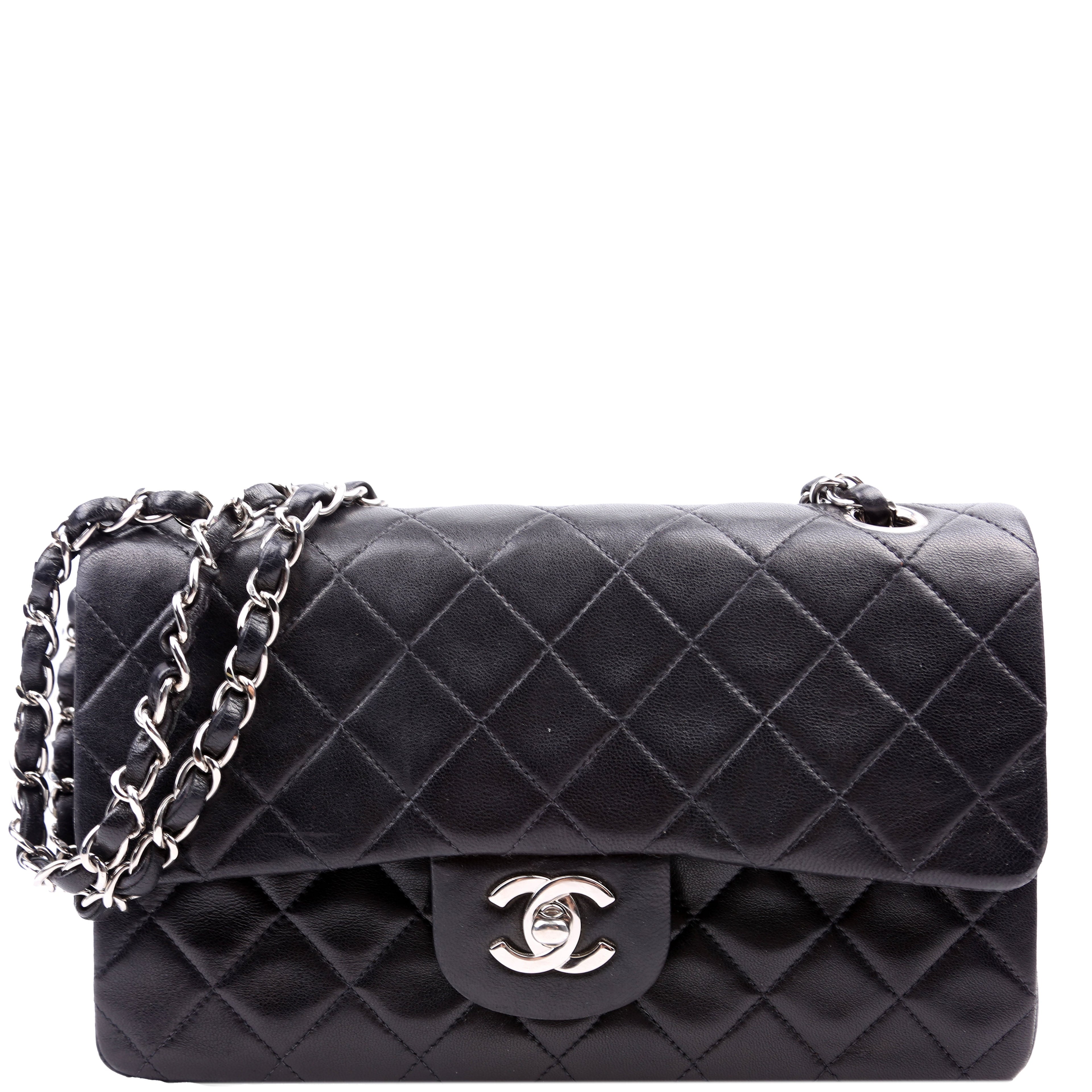 Classic Flap Small Lambskin 00-0M Black