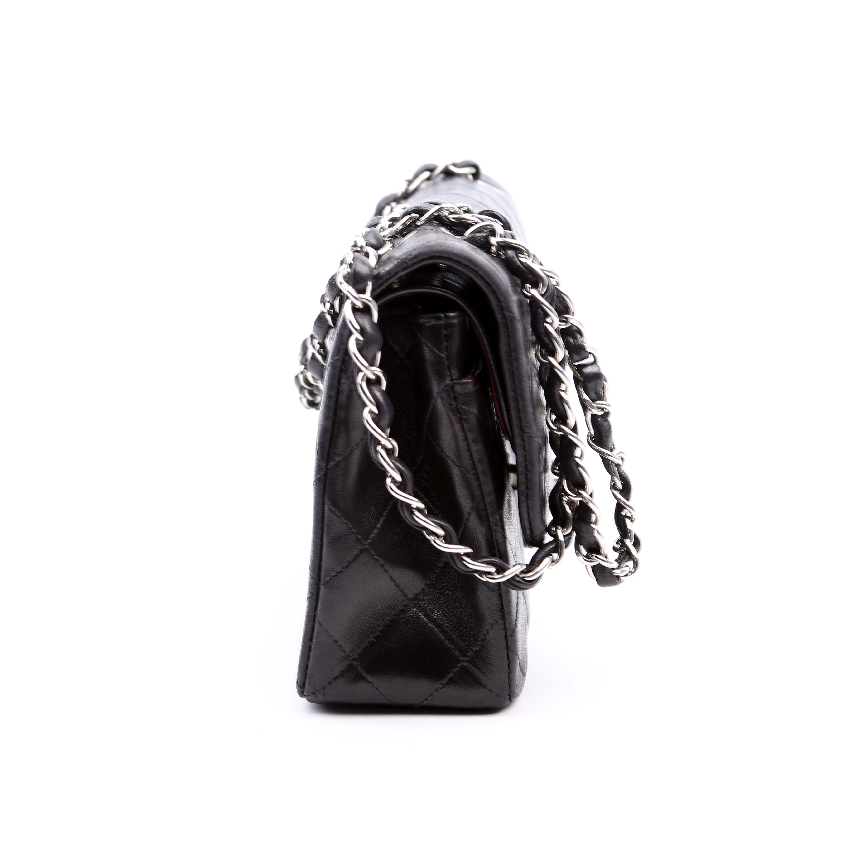 Classic Flap Small Lambskin 00-0M Black