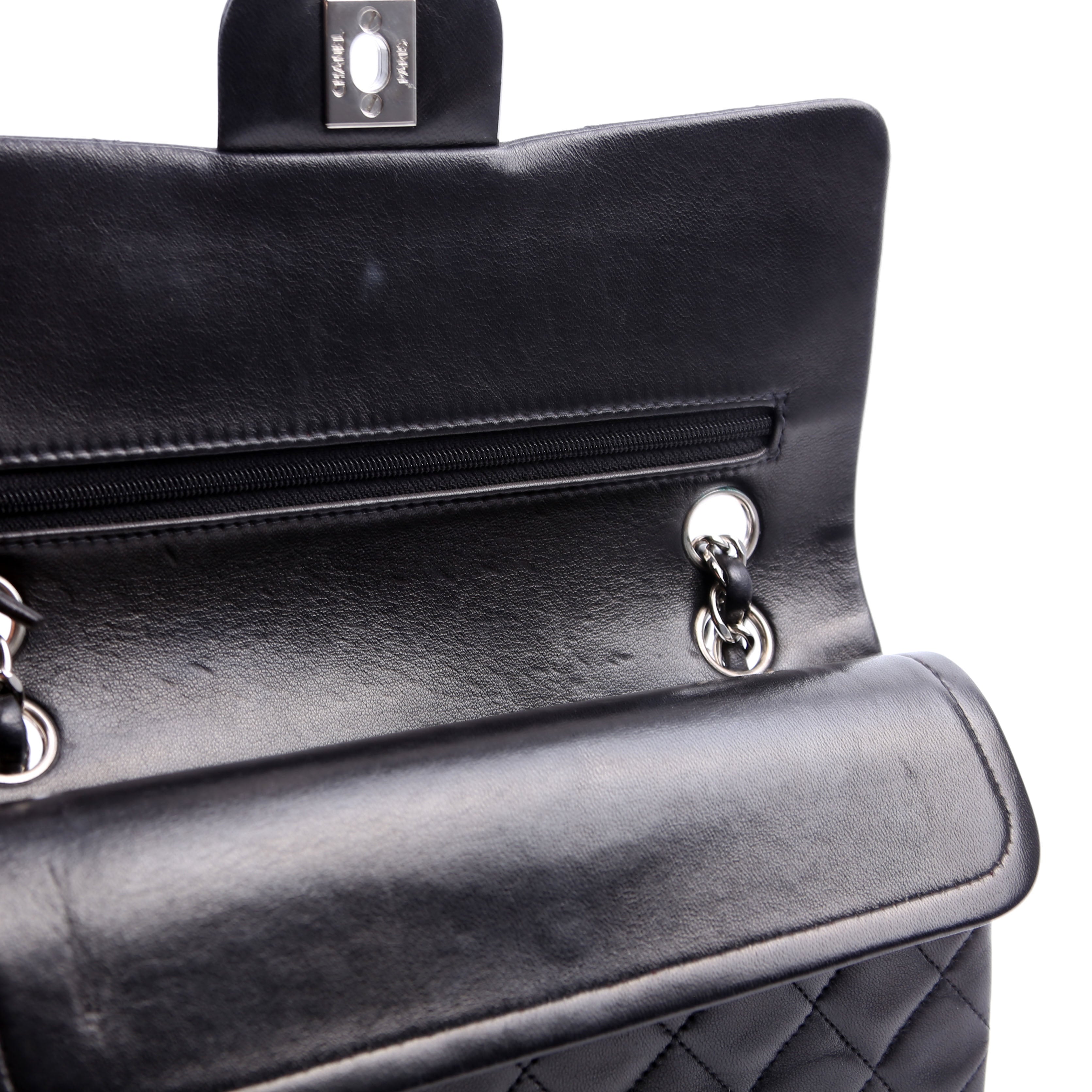 Classic Flap Small Lambskin 00-0M Black