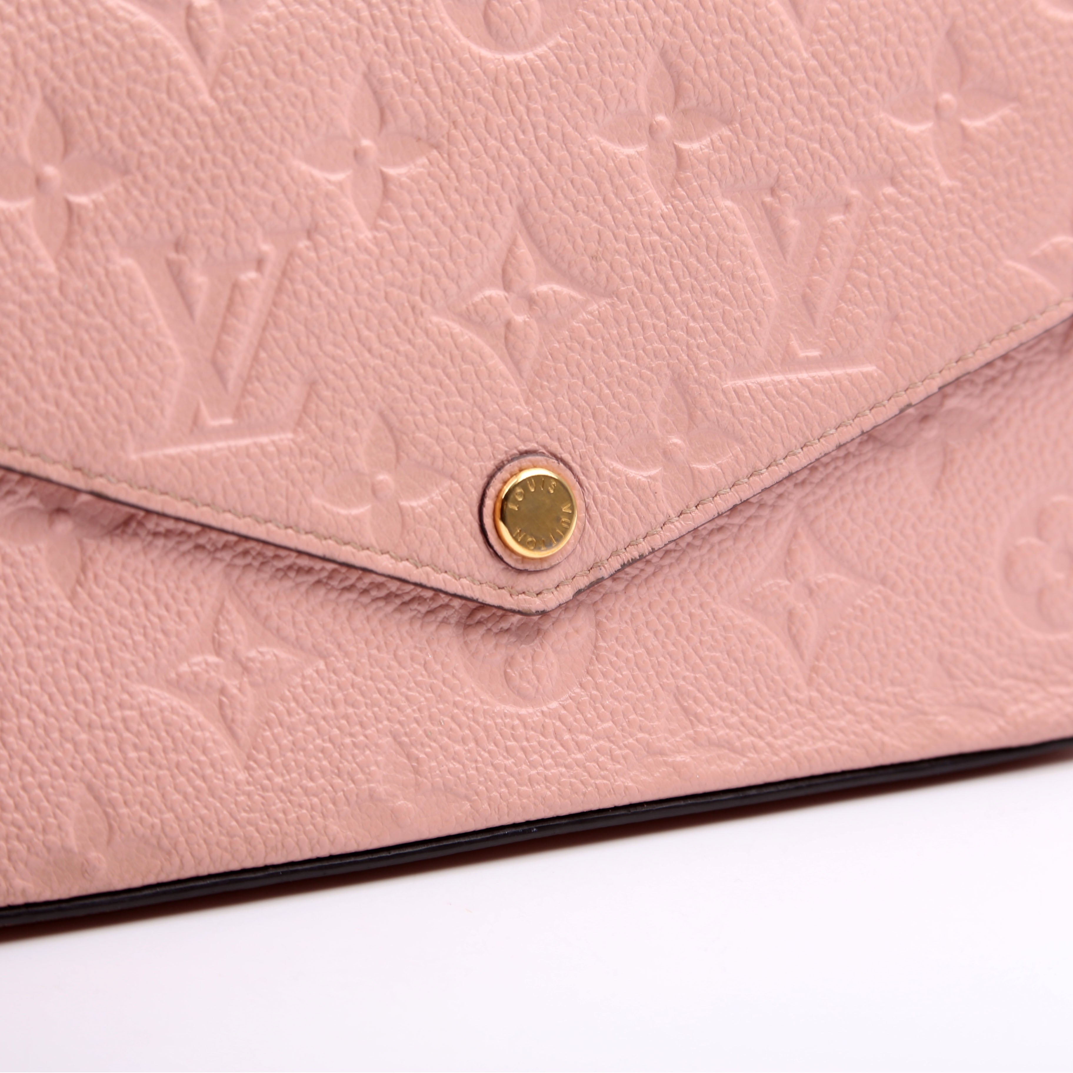 Pochette Felicie Empreinte Pink