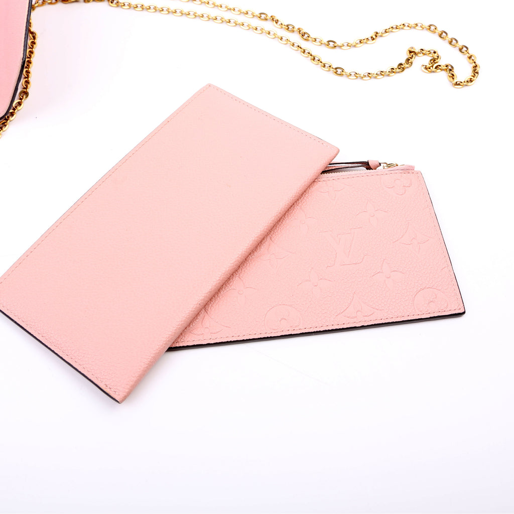 Pochette Felicie Empreinte Pink