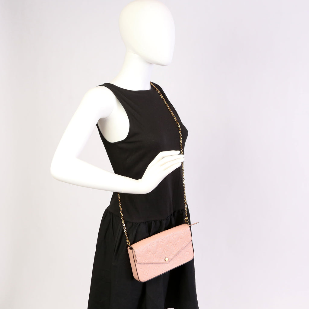 Pochette Felicie Empreinte Pink