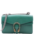 400249 Dionysus Leather Shoulder Small Green