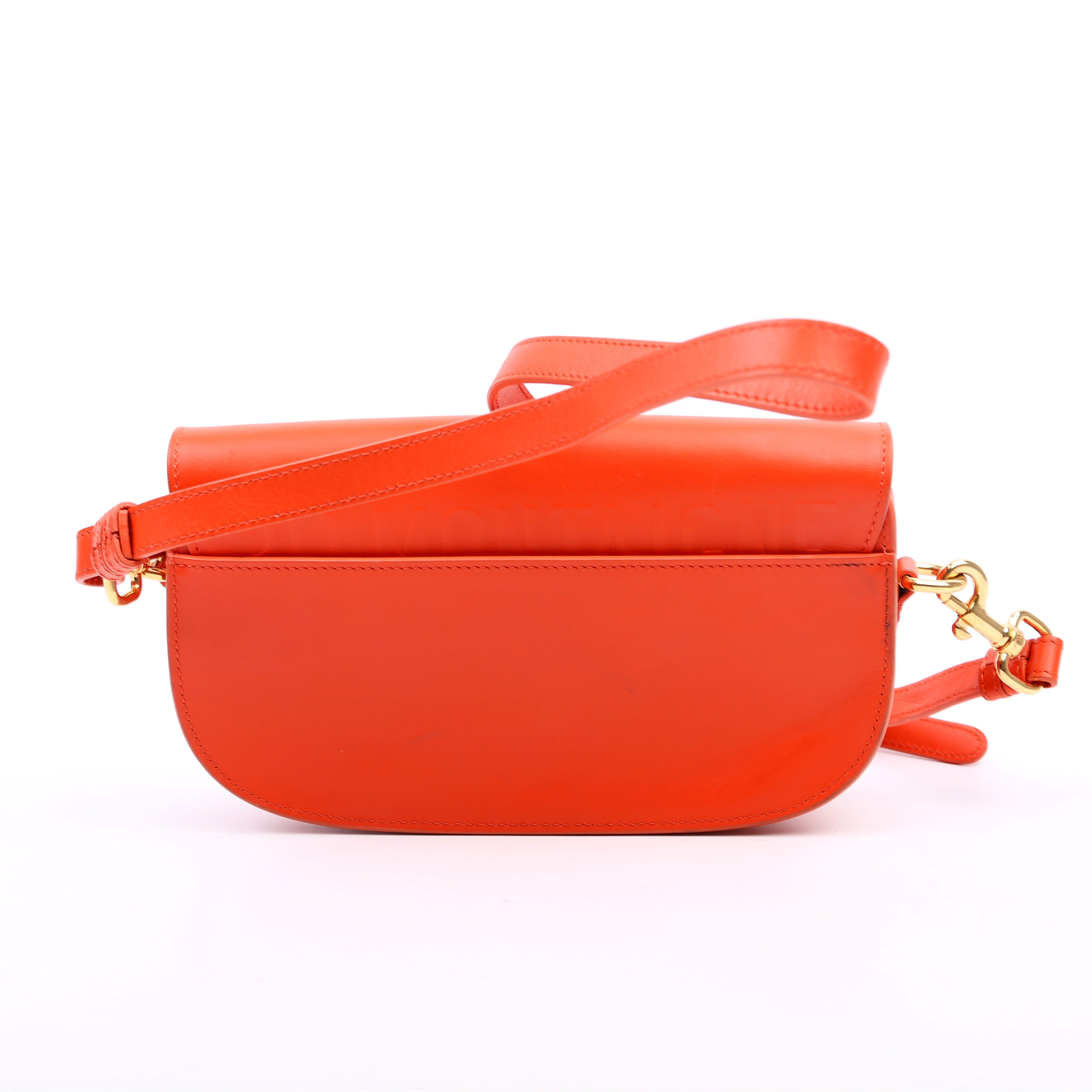 Bobby Bag East- West Box Calfskin Orange