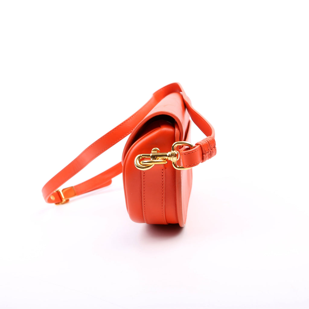 Bobby Bag East- West Box Calfskin Orange