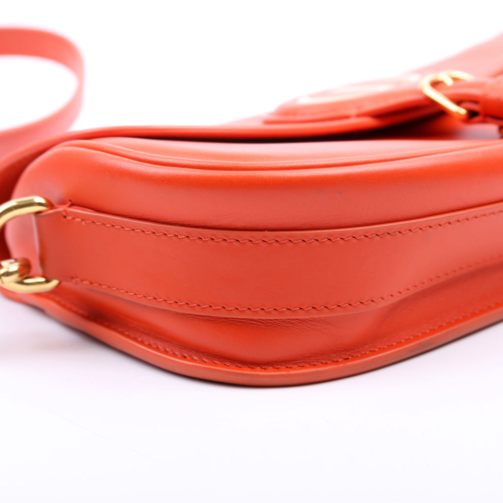Bobby Bag East- West Box Calfskin Orange
