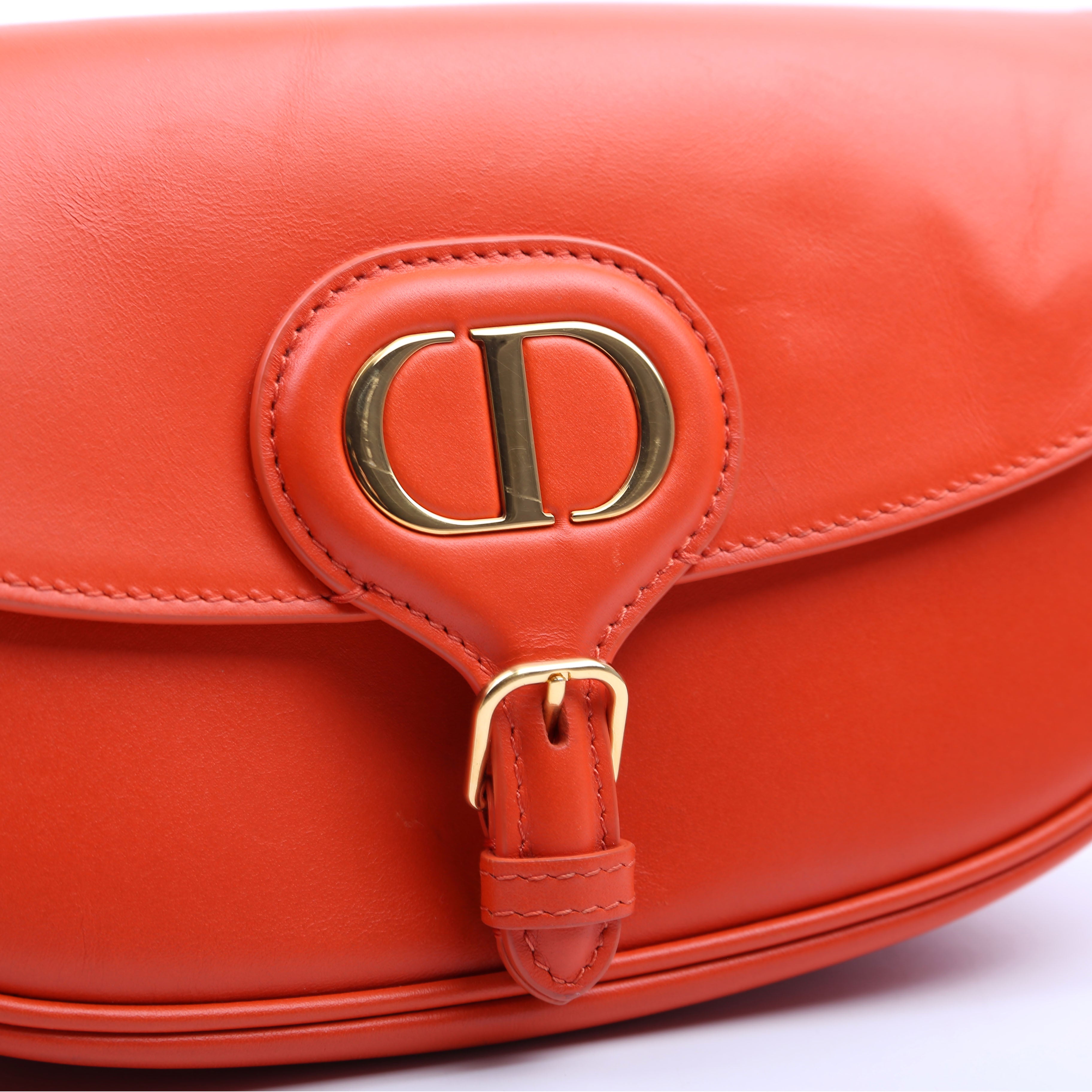 Bobby Bag East- West Box Calfskin Orange