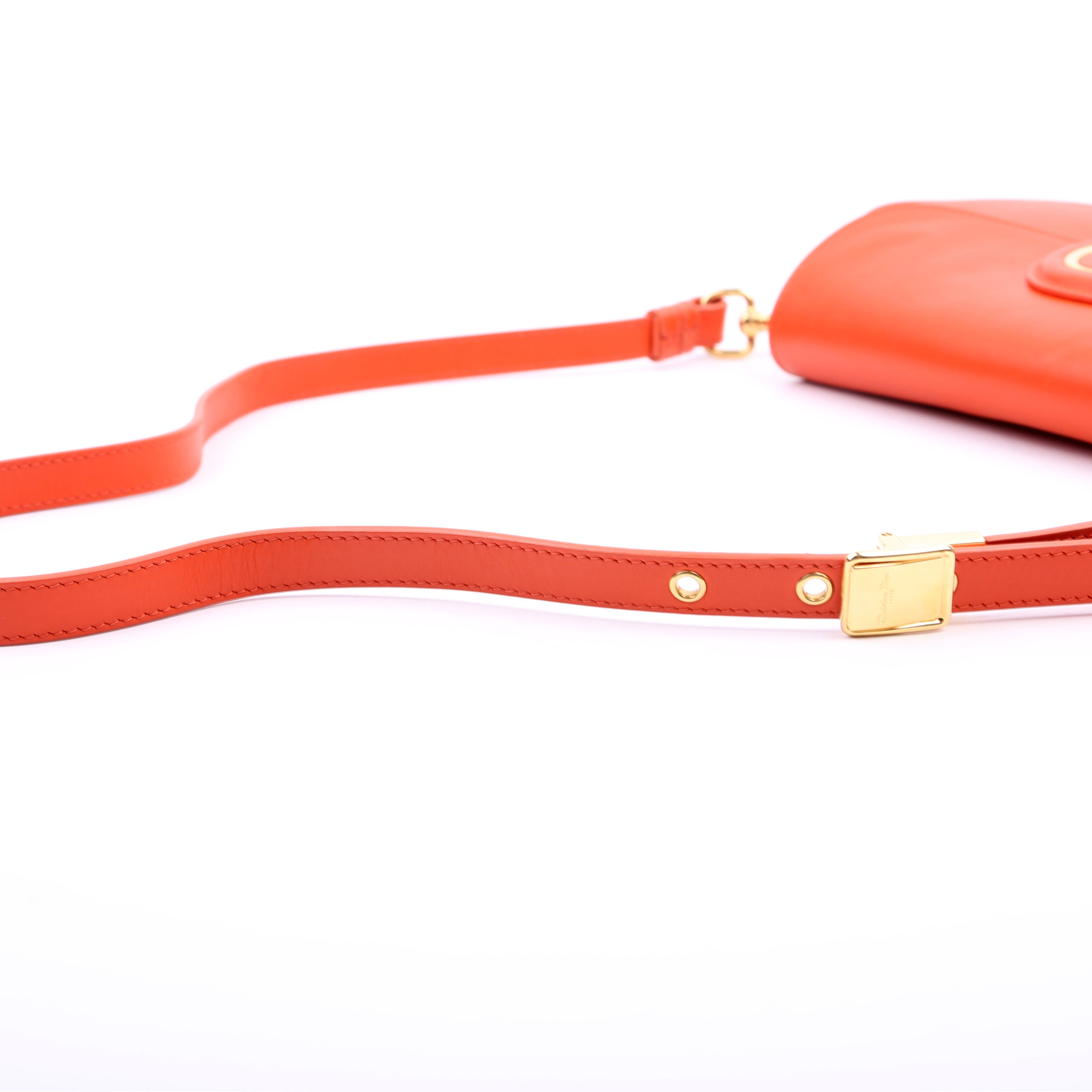 Bobby Bag East- West Box Calfskin Orange