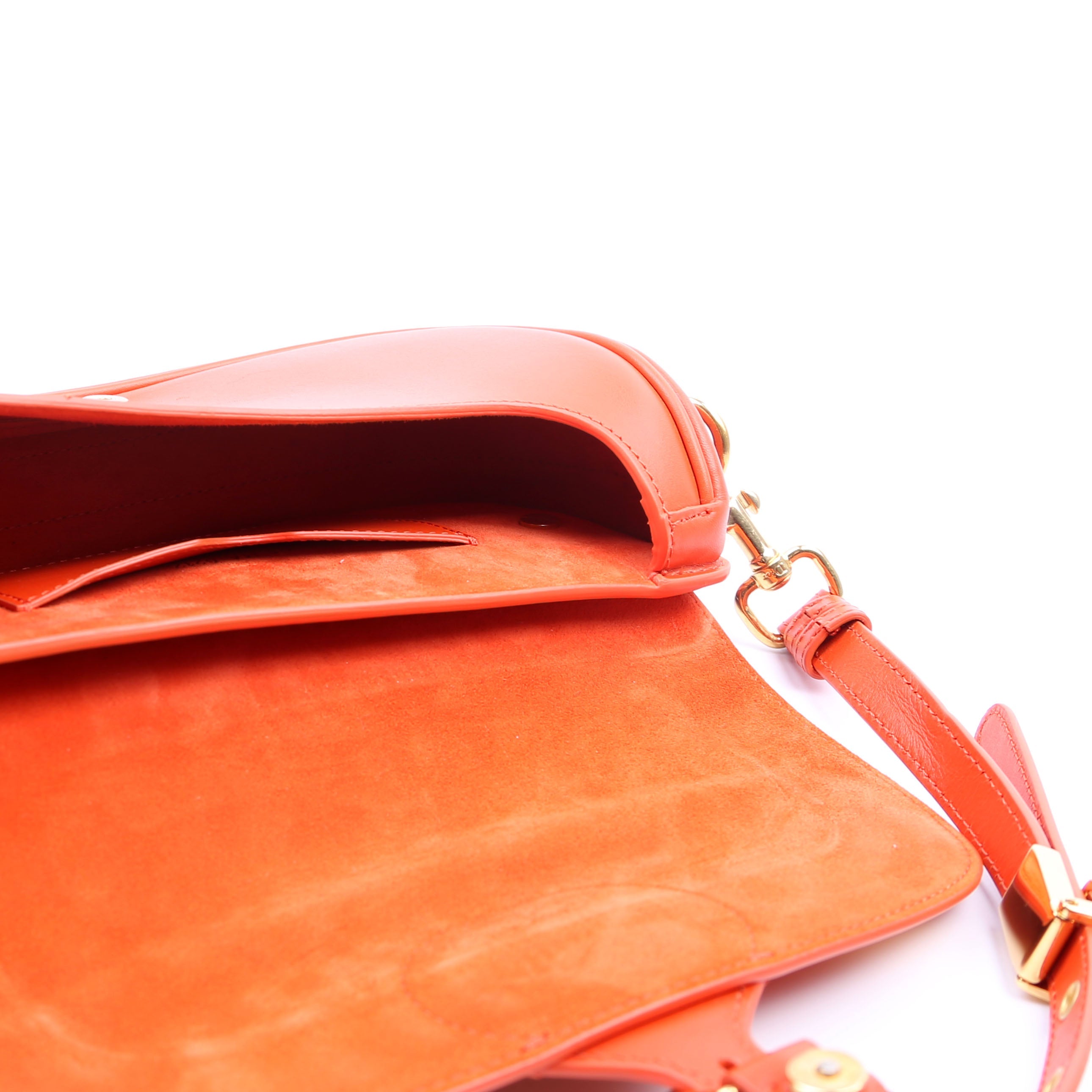 Bobby Bag East- West Box Calfskin Orange