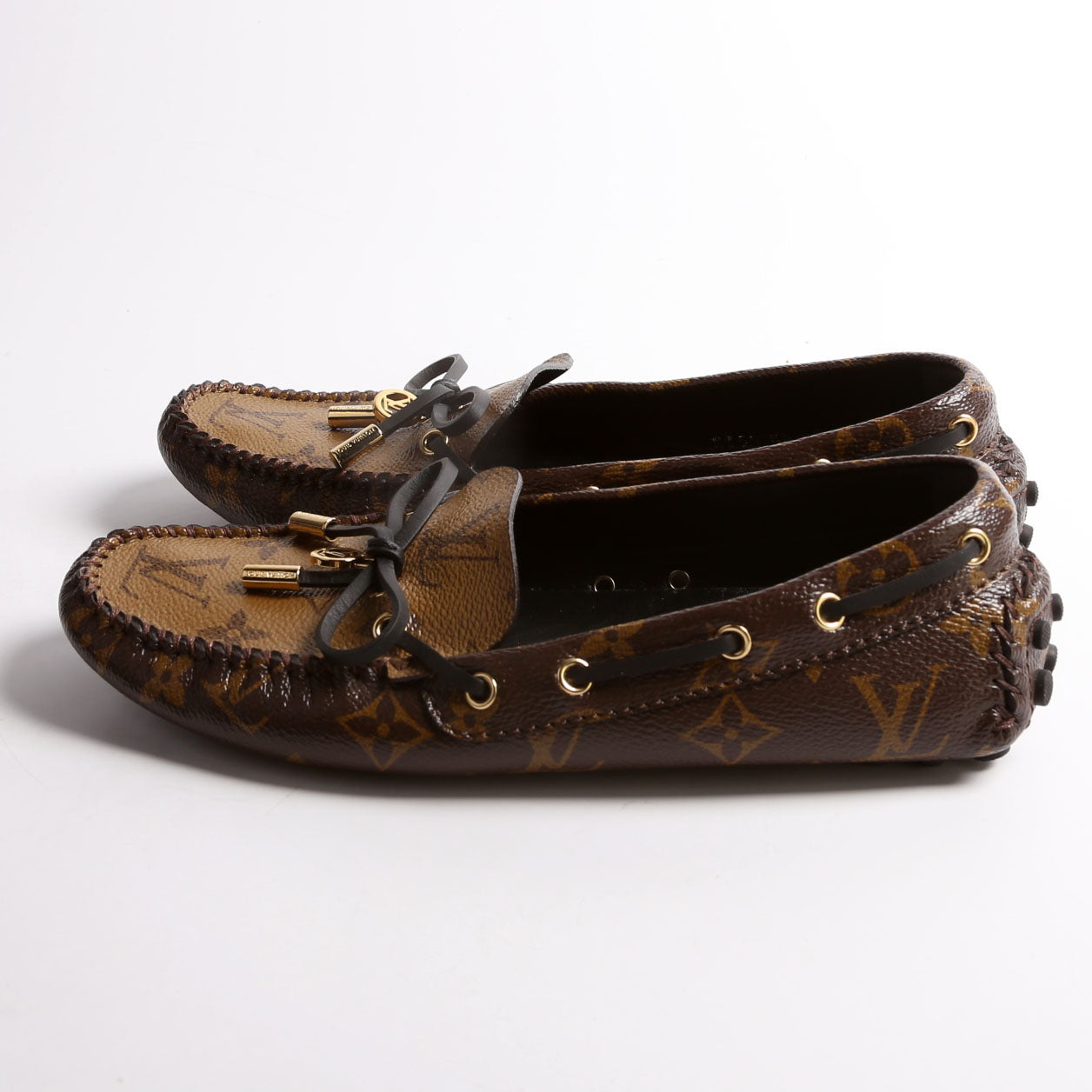 Gloria Loafers Reverse Monogram Size 35.5