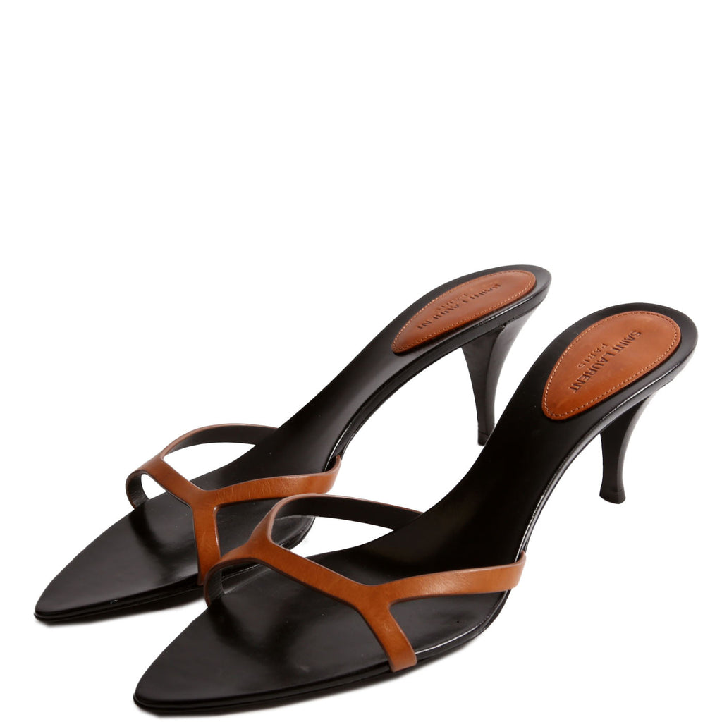 Carla Leather Sandal Mules Size 41