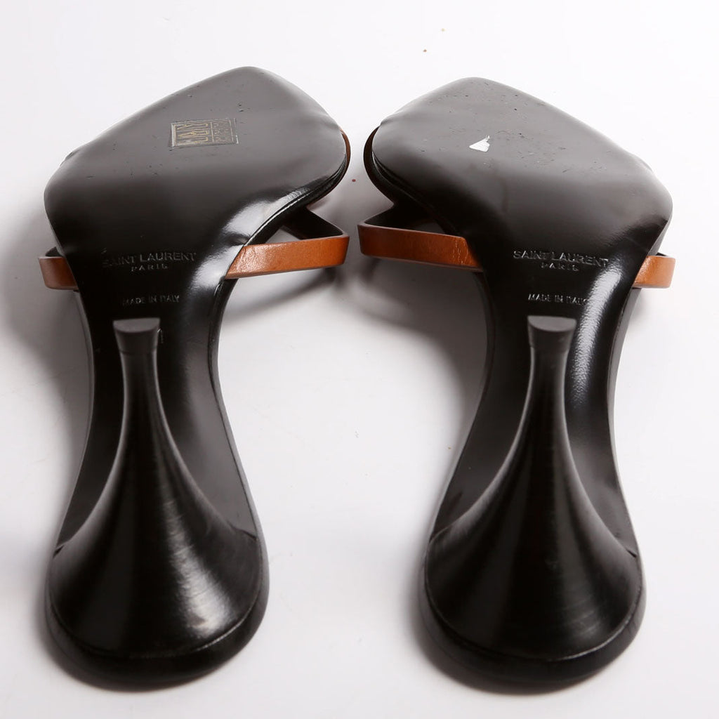 Carla Leather Sandal Mules Size 41