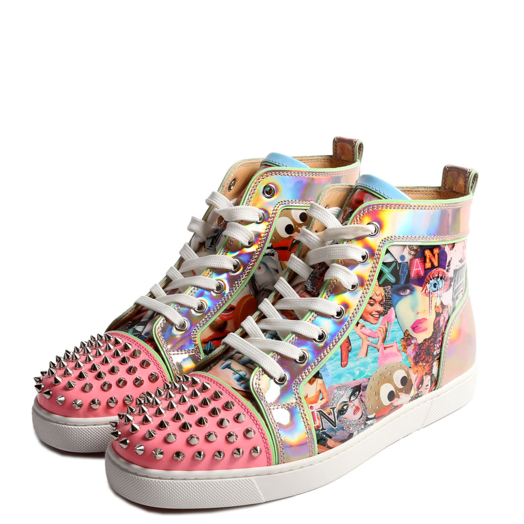 Lou Spike Printed PVC Sneakers Size 41 Multicolor