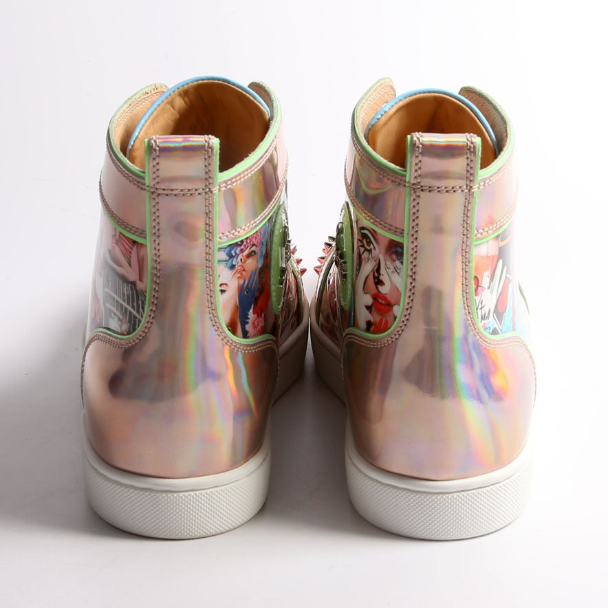 Lou Spike Printed PVC Sneakers Size 41 Multicolor